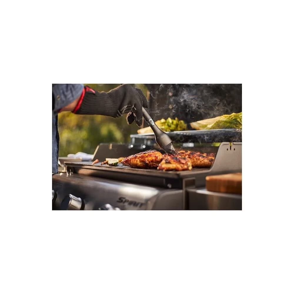 Gas Grill Stylish with 32000 BTU, Heat Thermometer - Black Spirit - Quality Construction Model FB1489
