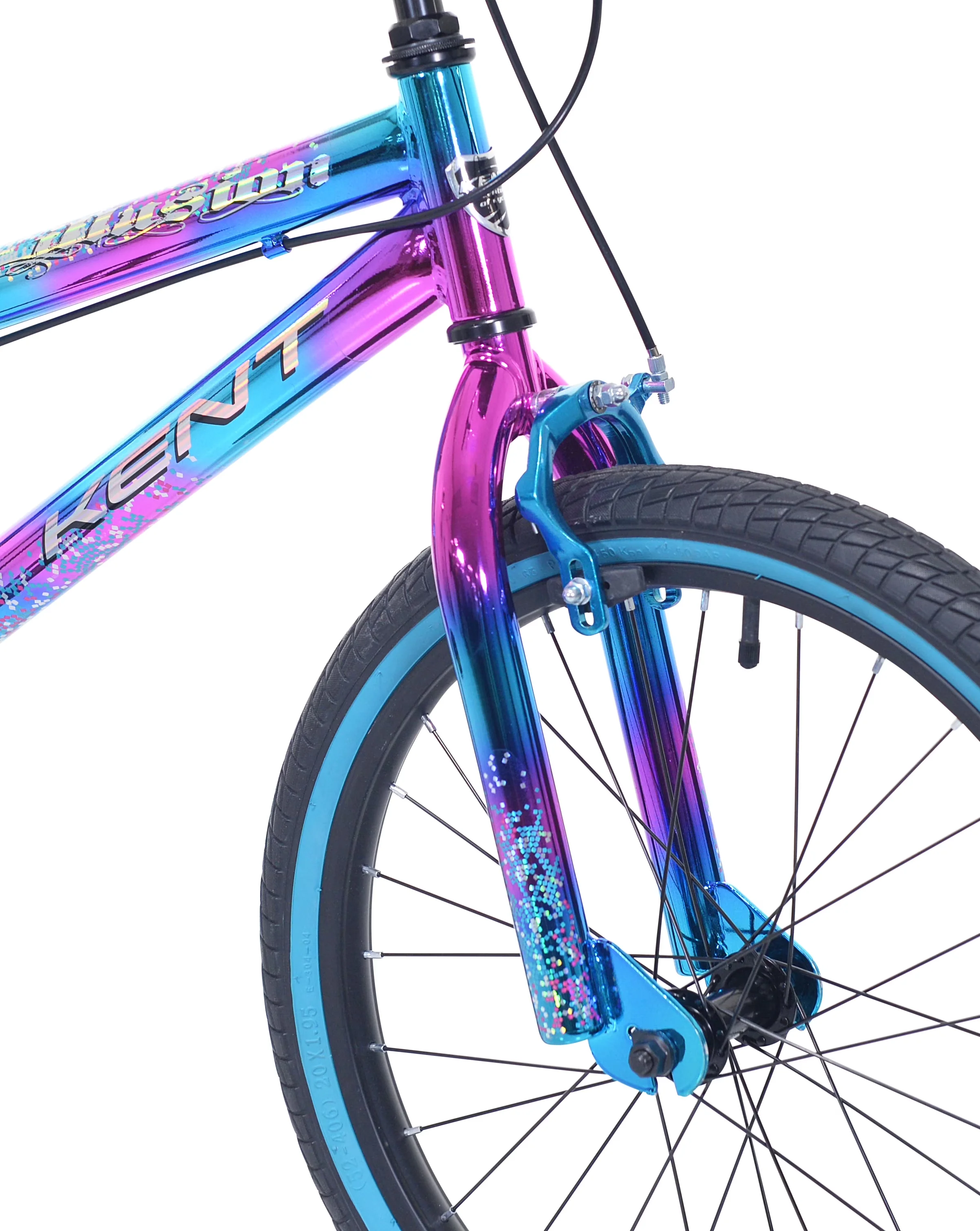 Versatile Kids Bike with Adjustable Seat Height, Fits Riders 4'2"-5' - Purple Model A4EDF2