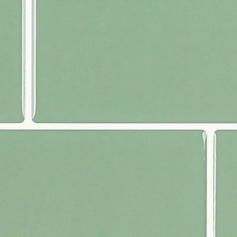 Stylish Wallpaper Wall Decals Wall Covering with Easy Installation, Rectangle subway design. - Silica Gel Green Model 43CD2E