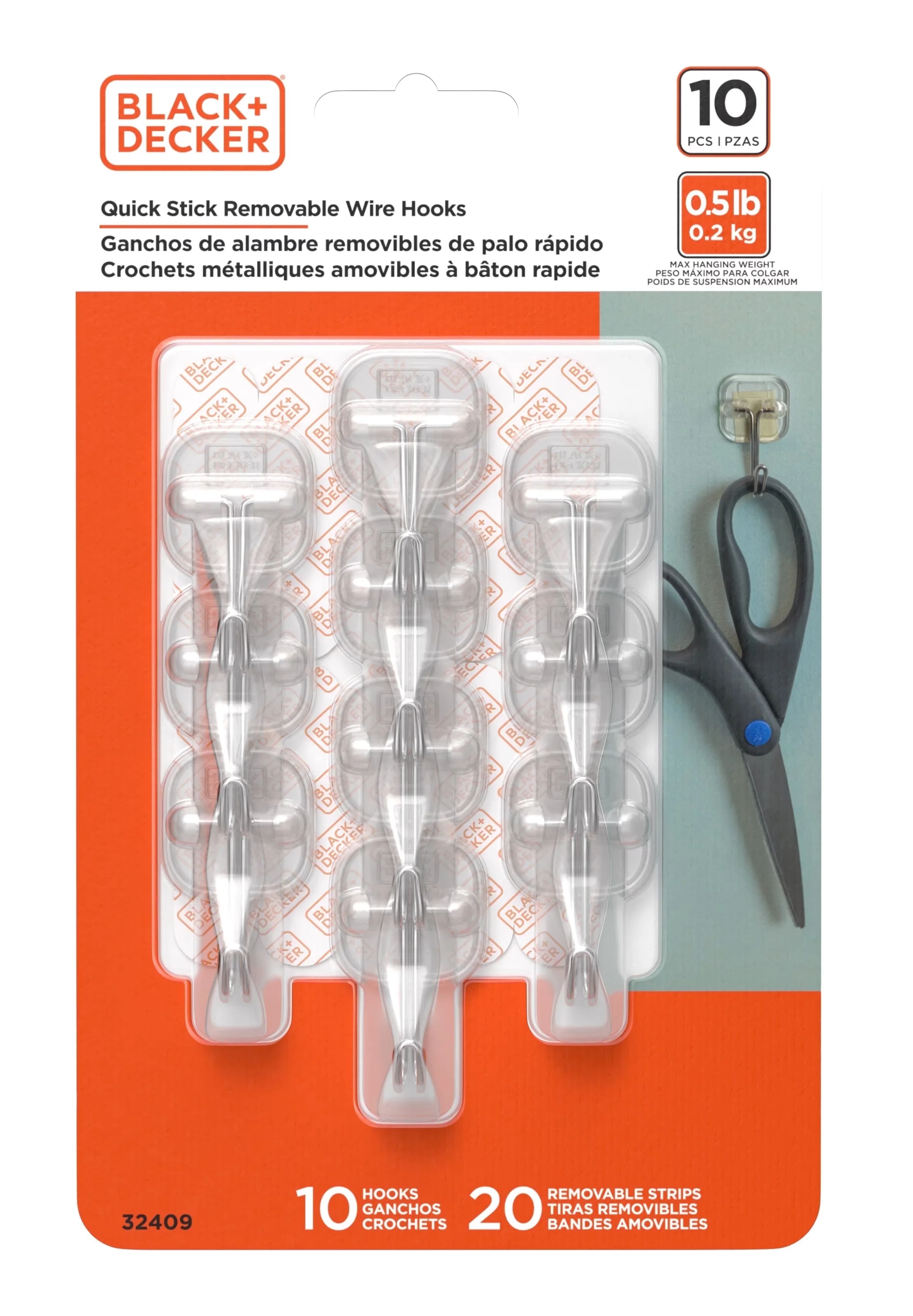 Damage-Free Hanging Classic with Easy Installation, No Gluing, Easy Care - Plastic Clear Model 32E89F
