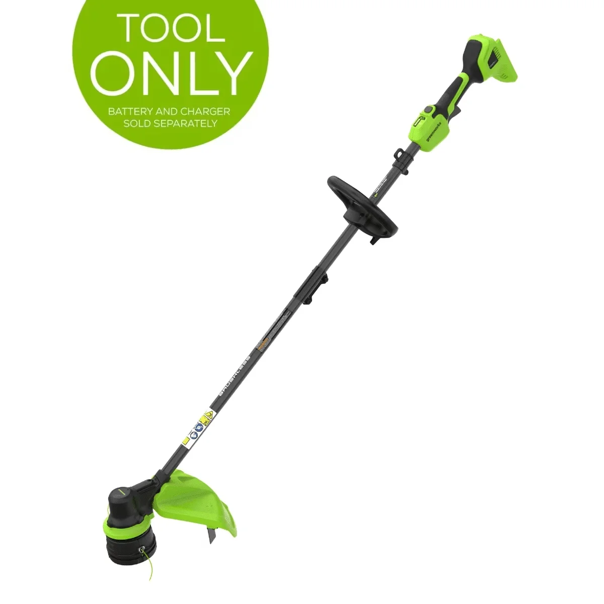Modern String Trimmer with Battery, 24V, Brushless - Green - Traditional Style Model E7DFA7