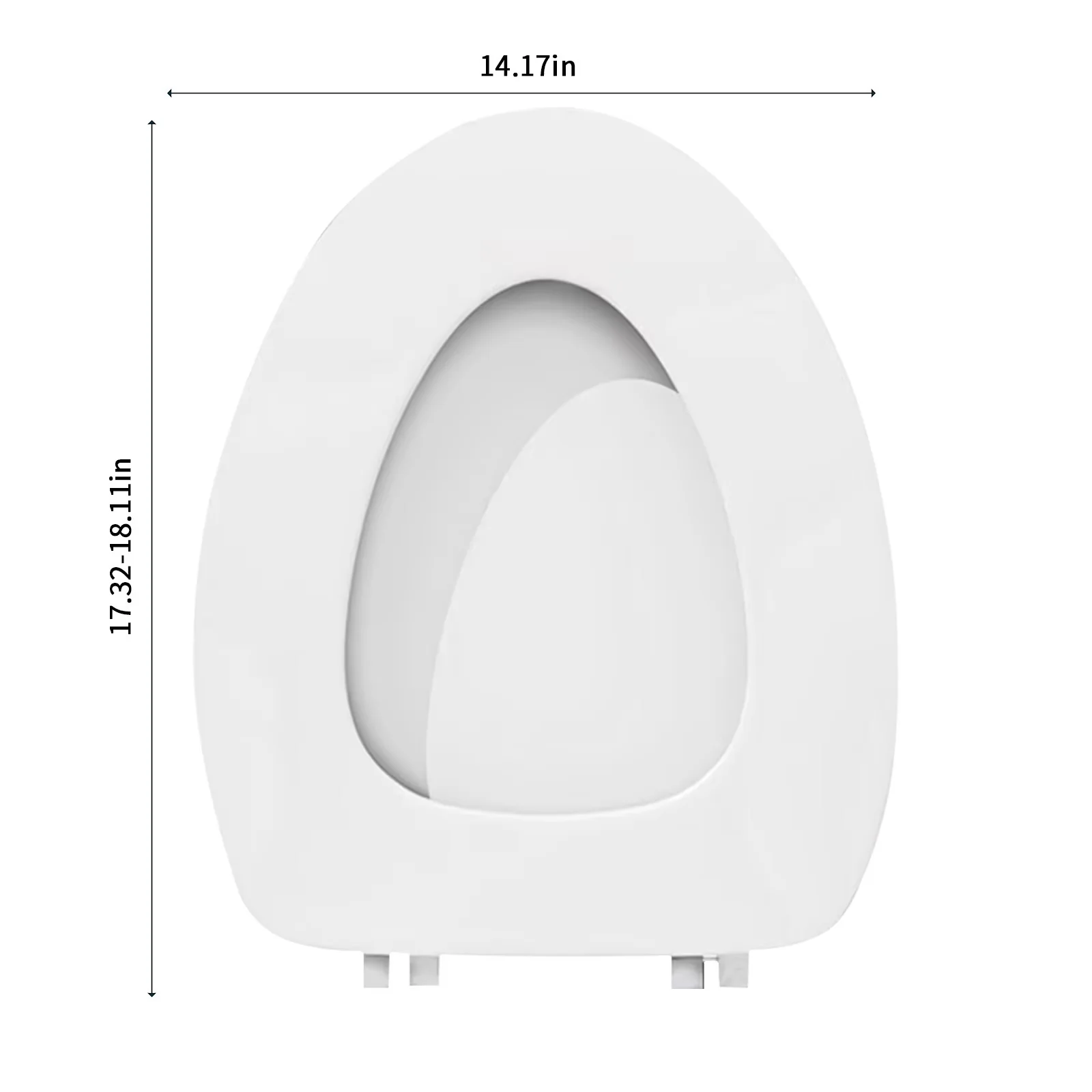 Stylish Toilet Seats And Lid with Easy Installation, Soft Seat, Seat - White Plastic Model 30286A