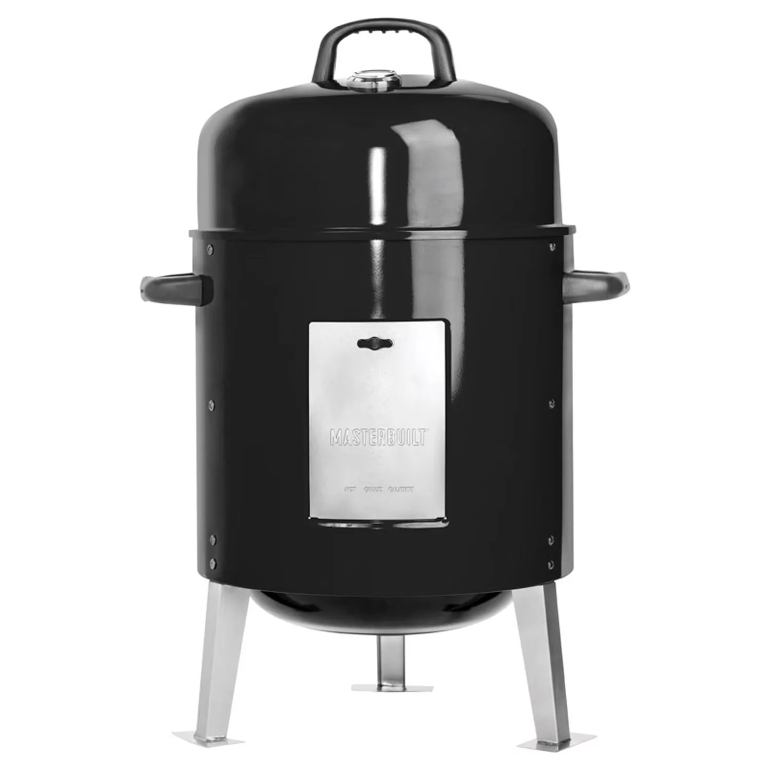 Efficient Charcoal Grill with Heat Thermometer, Grill Material: Steel, Assembled Width: 25.39 - Steel Black Model 0070FE