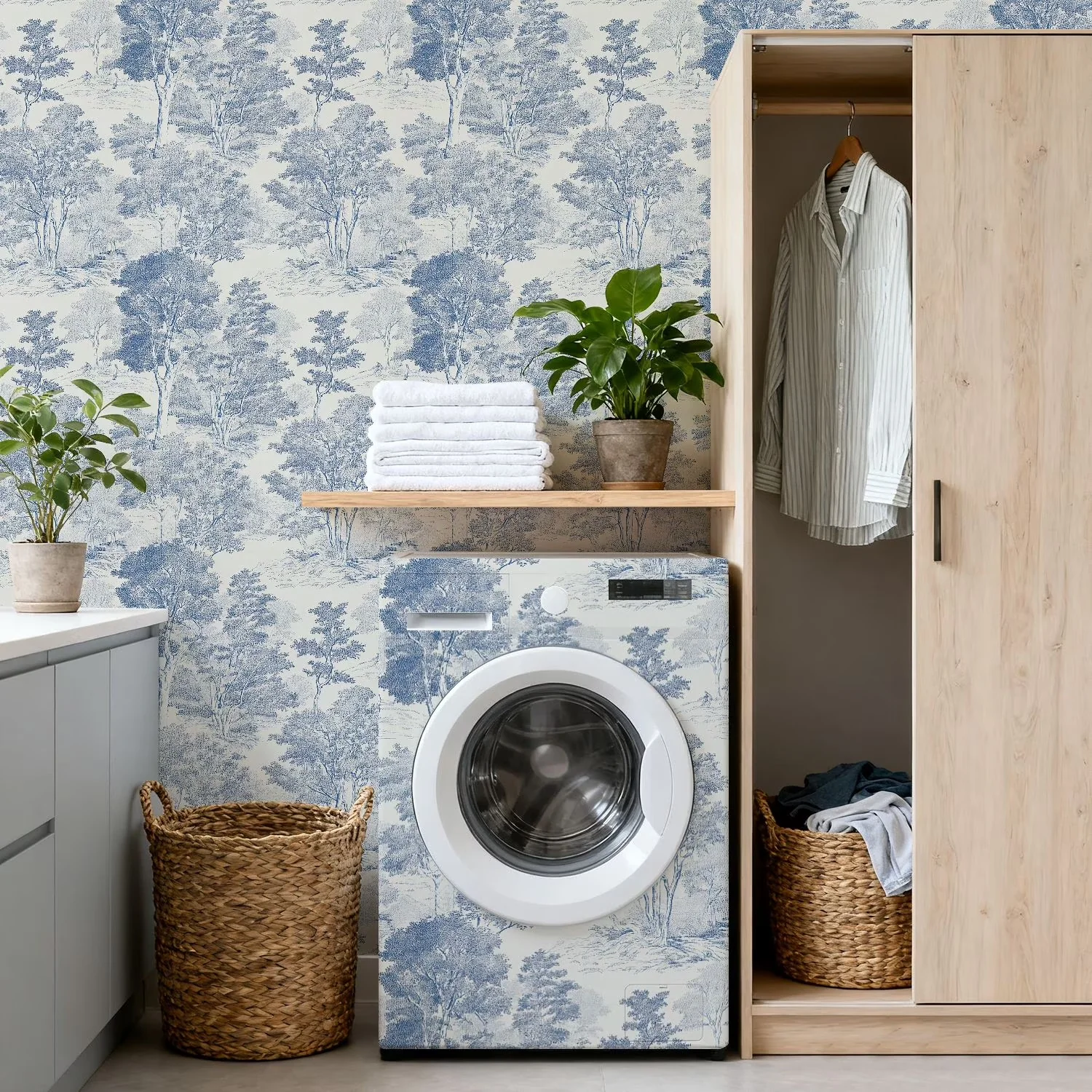 Efficient Wallpaper with Waterproof - Color 7 Vinyl for Bedroom 7in - Ergonomic Design Model 7D2743