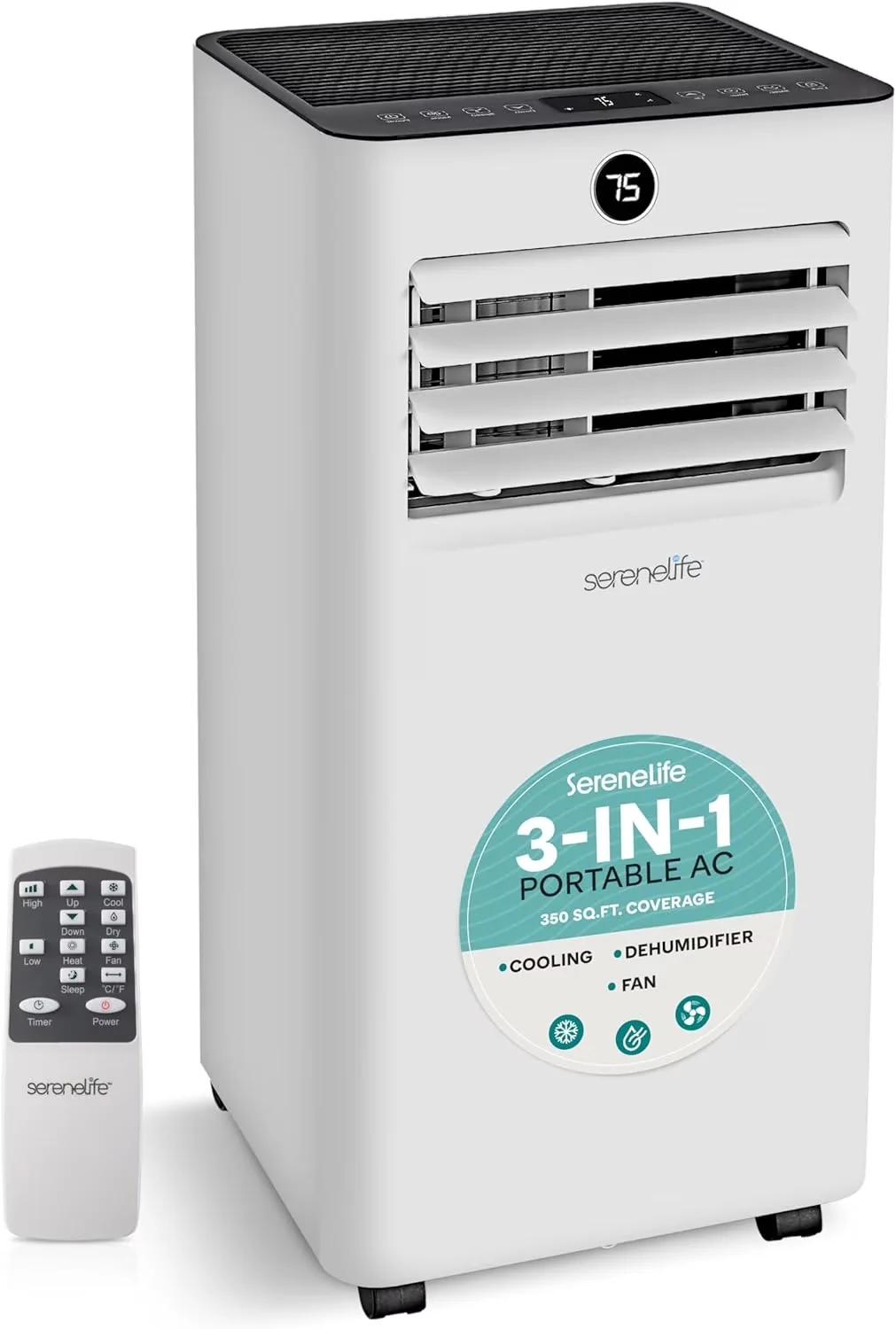 Professional Air Conditioner with 8000 BTU, Remote Controlled, Cooling and Heating - White Model 0C22AE