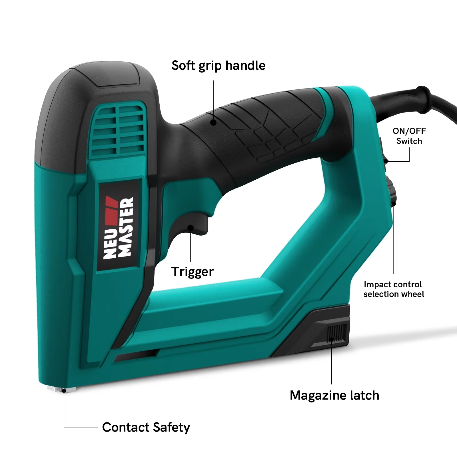 Air Tools Compressor Innovative with Lightweight, Electric Nail Gun/Staple Gun, Brad Nailer - Model 8E6060