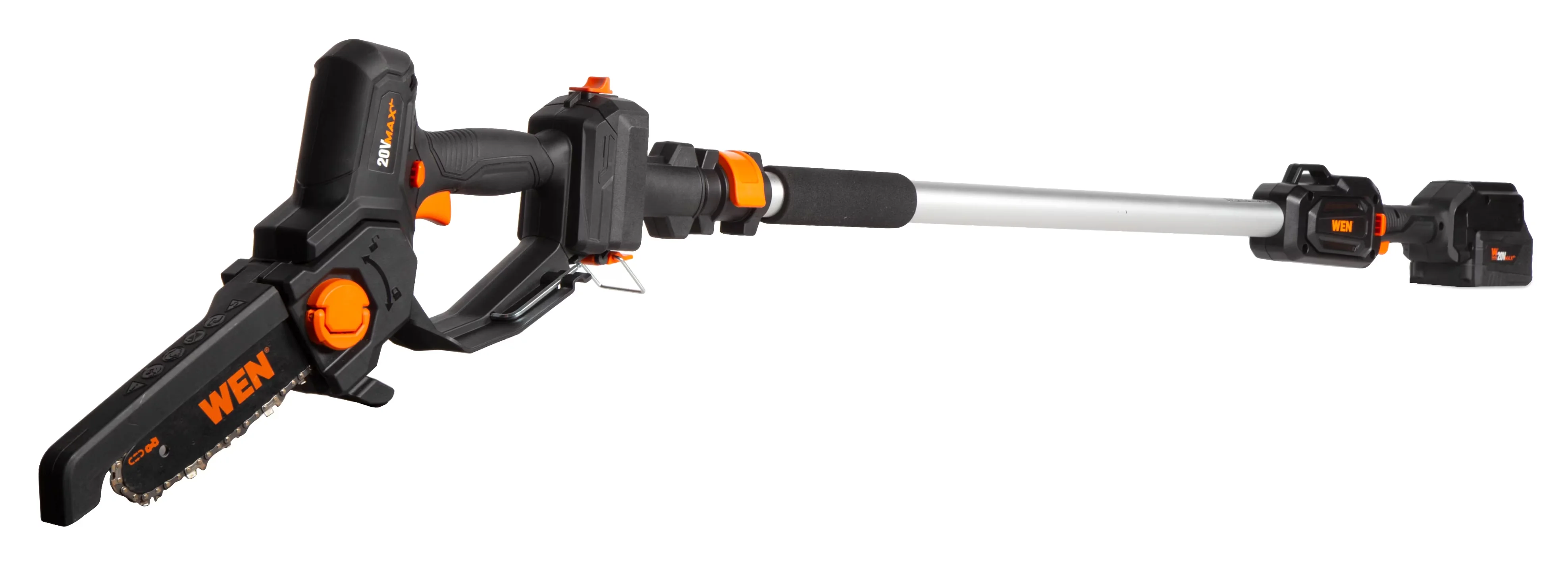 Durable Pole Saw with Battery, 20V, 12.3-Foot Reach - Quality Construction Model 9BB8DD
