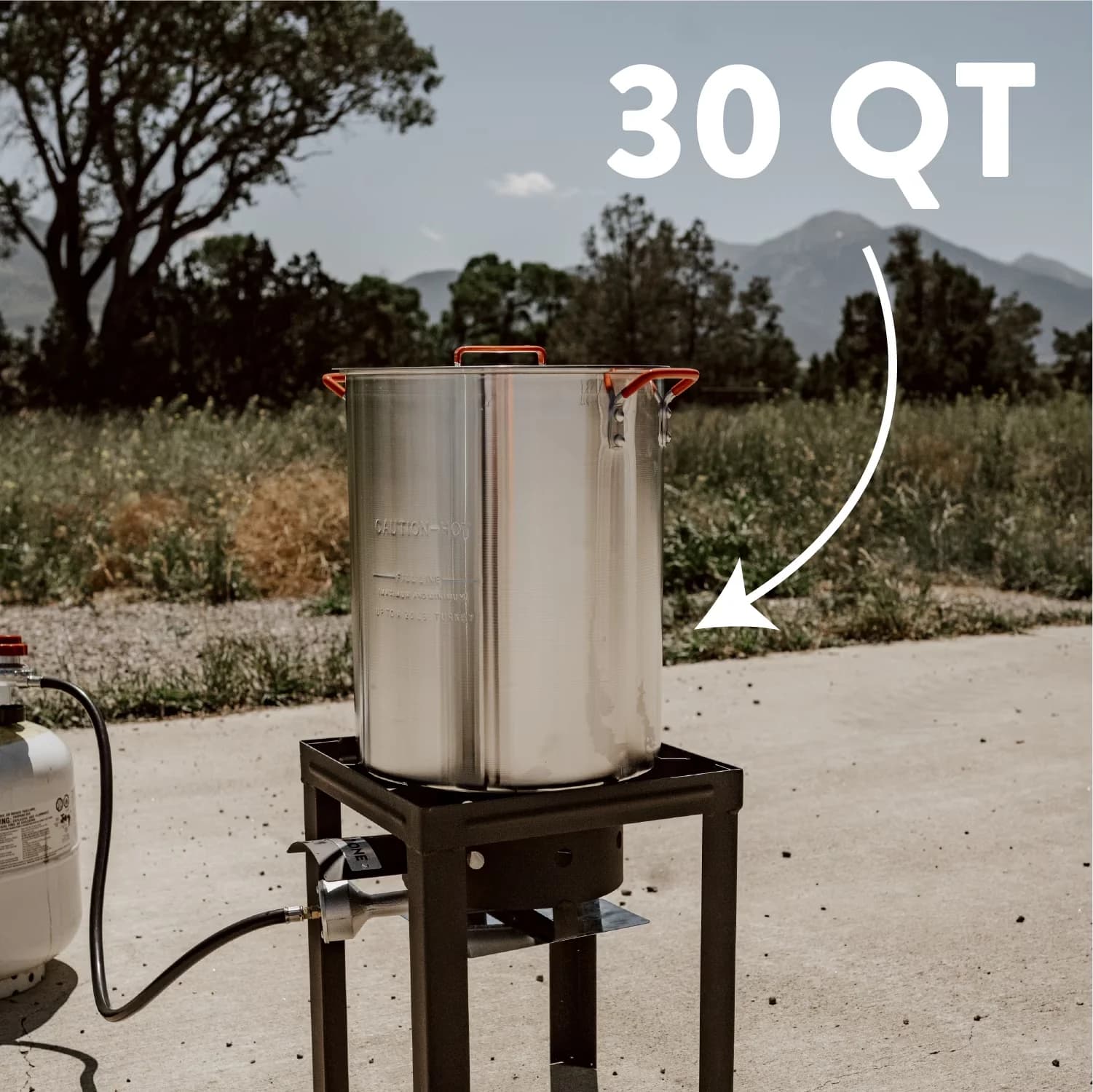 Efficient Outdoor Fryer - Black Stainless Steel GasOne - Rustic Charm Model 5AF4AB