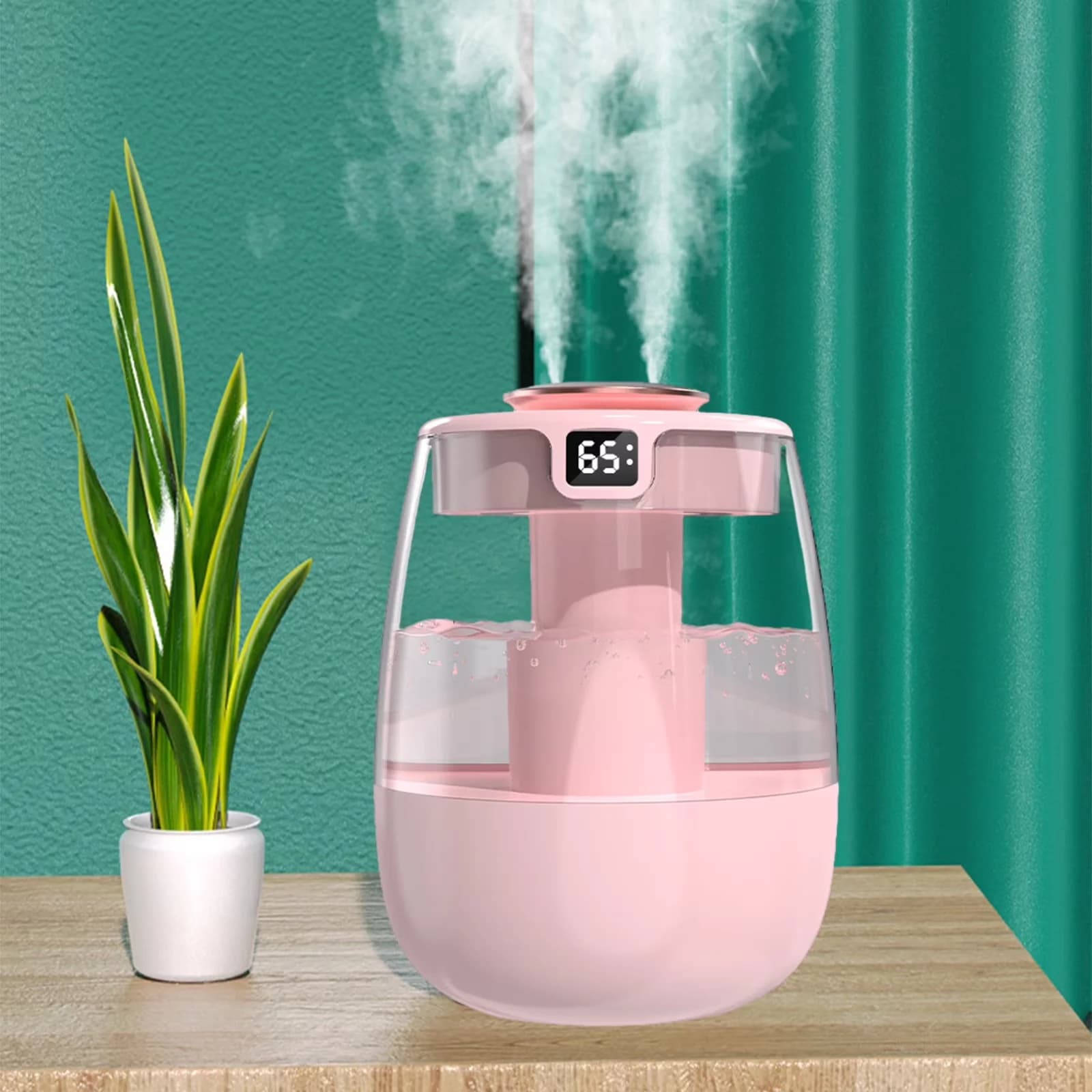 Essential Humidifier with Battery, Taicans Humidifiers - Pink for Bedroom Model 1362D0