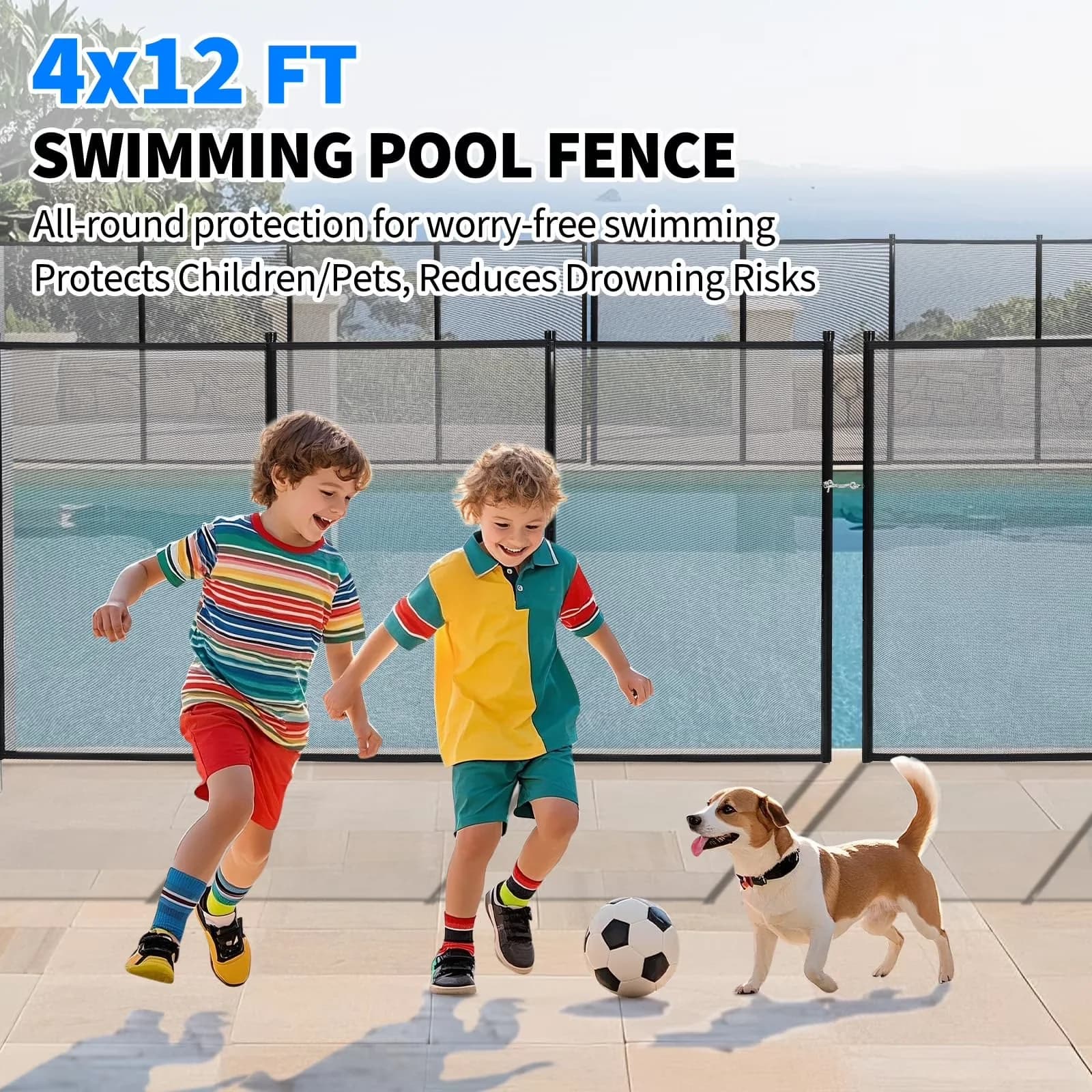 Sleek Above Ground Pool with Fade Resistant, Mesh, Stainless Steel Frame - Model 83CB96