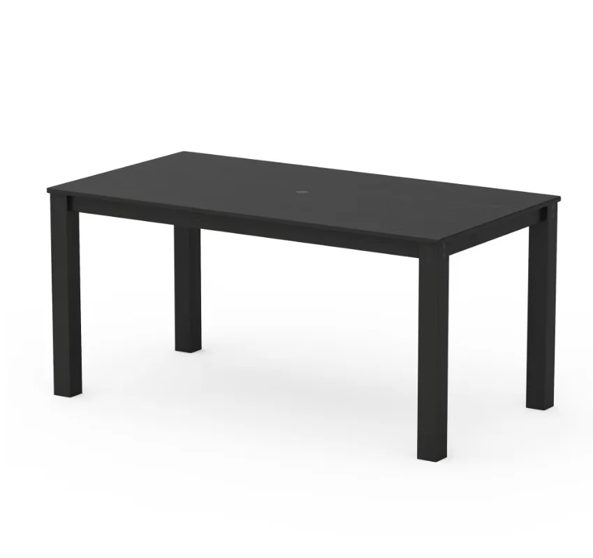 Innovative Patio Dining Set with Stain Resistant, Minimalist, Waterproof - Black Hdpe Model 6395A3