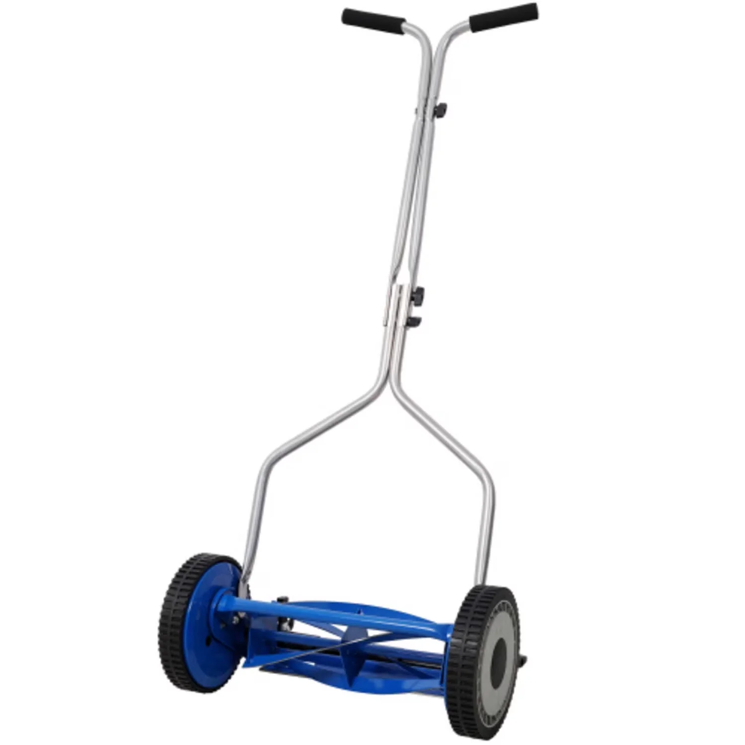 Compact Push Mower with Adjustable, Manual Reel, 14in Blue Reel Lawn - Blue for Small Model 209BA0