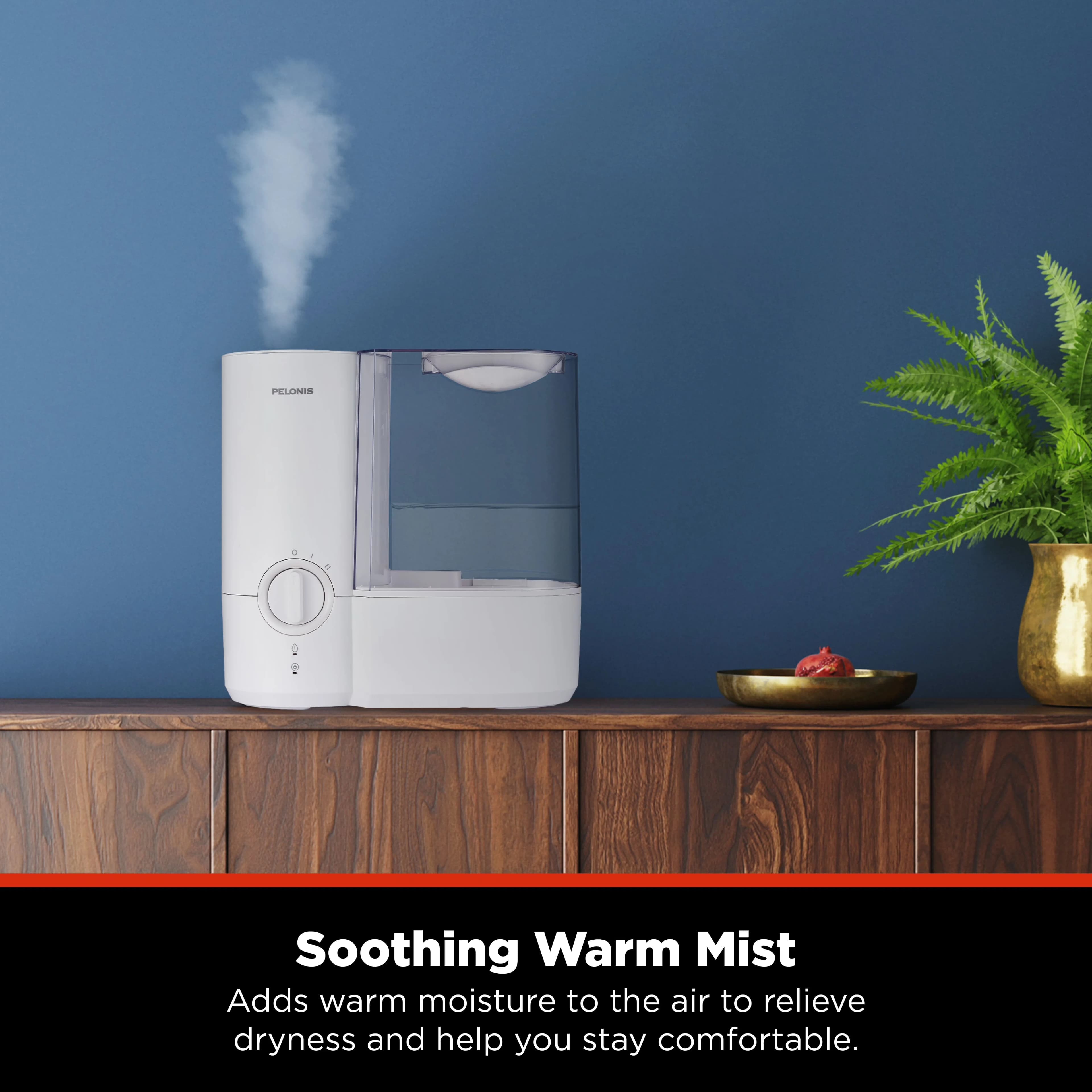 Humidifier Professional with Automatic Shut-Off, Warm Mist for Fast Humidification, Ultra Quiet - White Model C98791