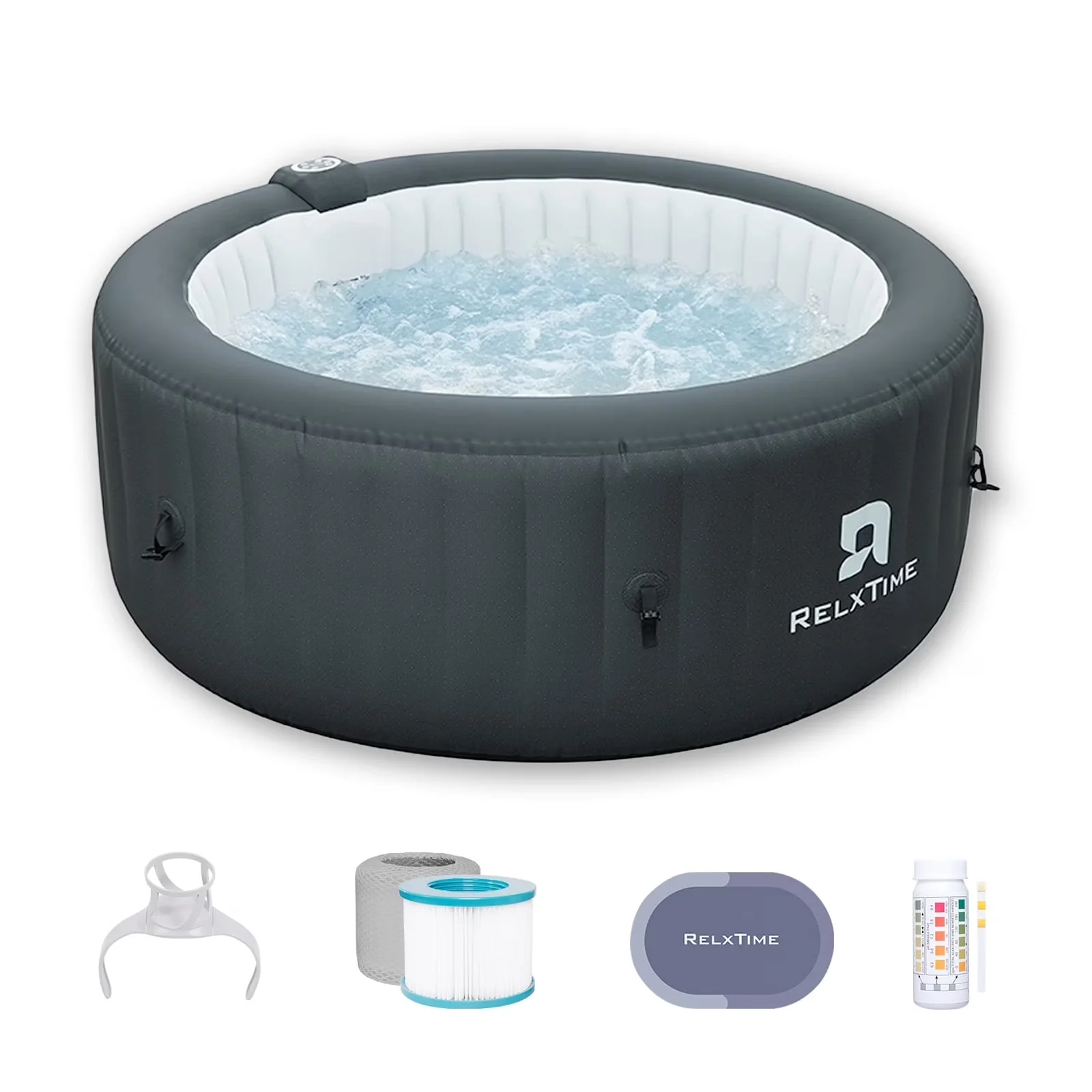 Hot Tub Essential with Inflatable, Energy Efficient, 110 Bubble Air Jets - Model 1CFC42