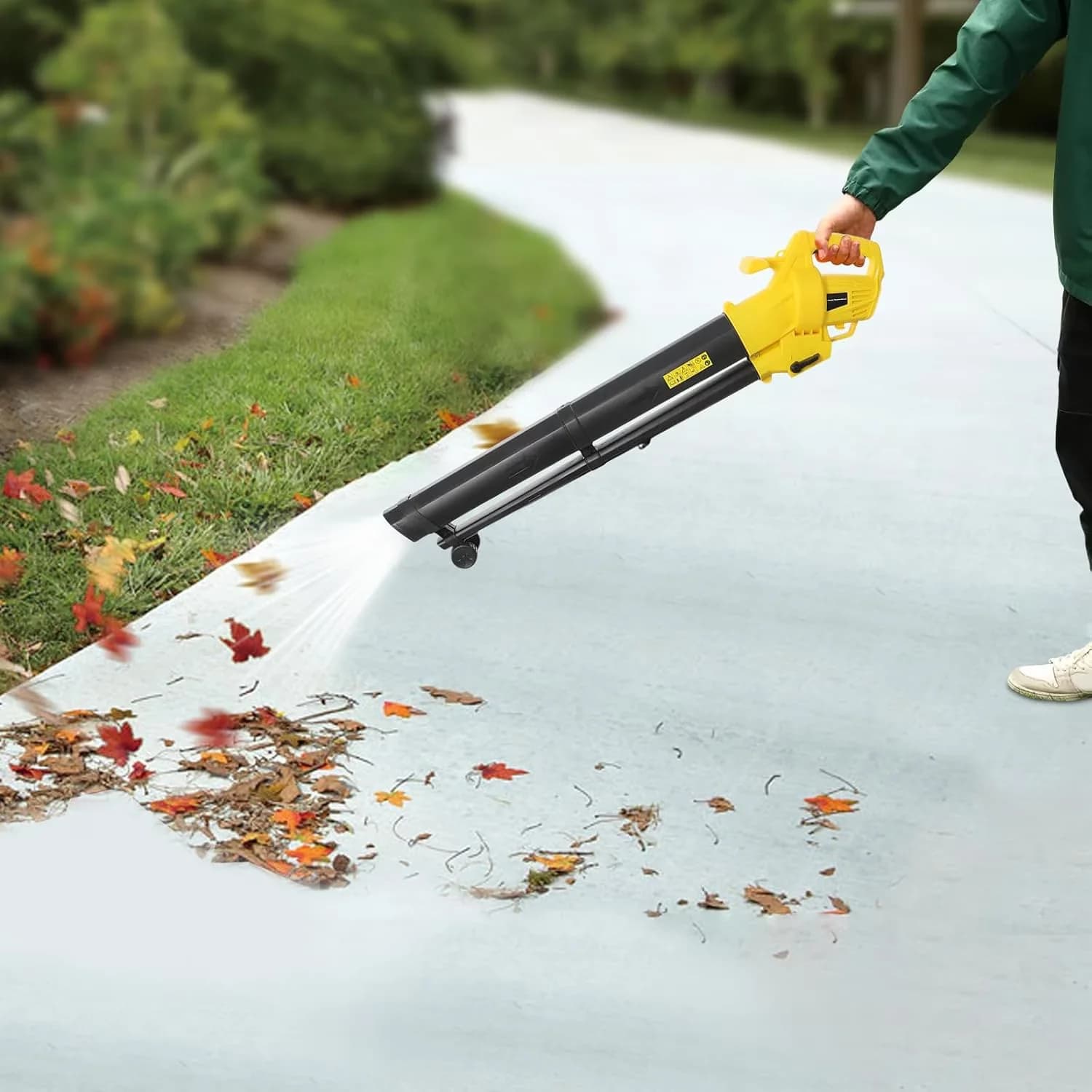 Leaf Blower Modern with 3000W, 15000/min No-Load Speed, Electric Cordless Yard Vacuum Mulcher - Model 4B3E00