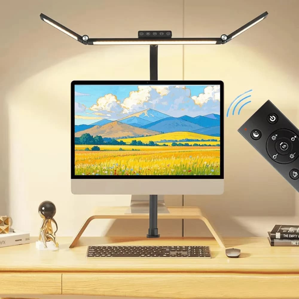 Desk Lamp Quality with LED, Battery - Abs, Pc, Aluminum Alloy Black for Home Office, Study Model 38EEE7