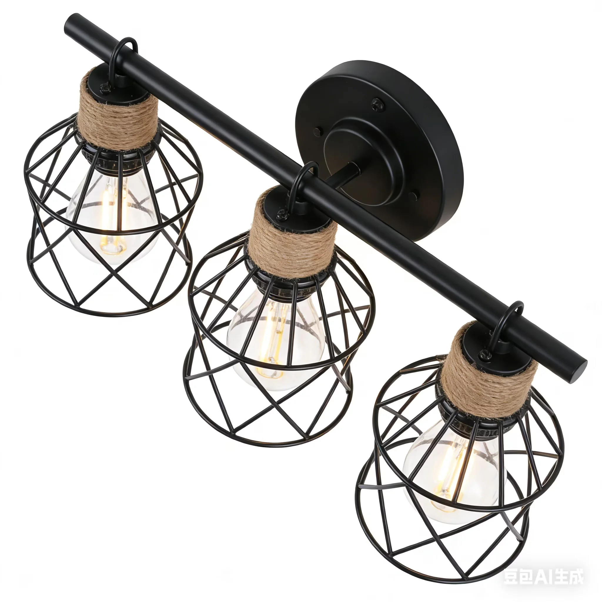 Bathroom Renovation Modern with Incandescent, Multi Mounting Position, Farmhouse - Black Metal Model 3697B2