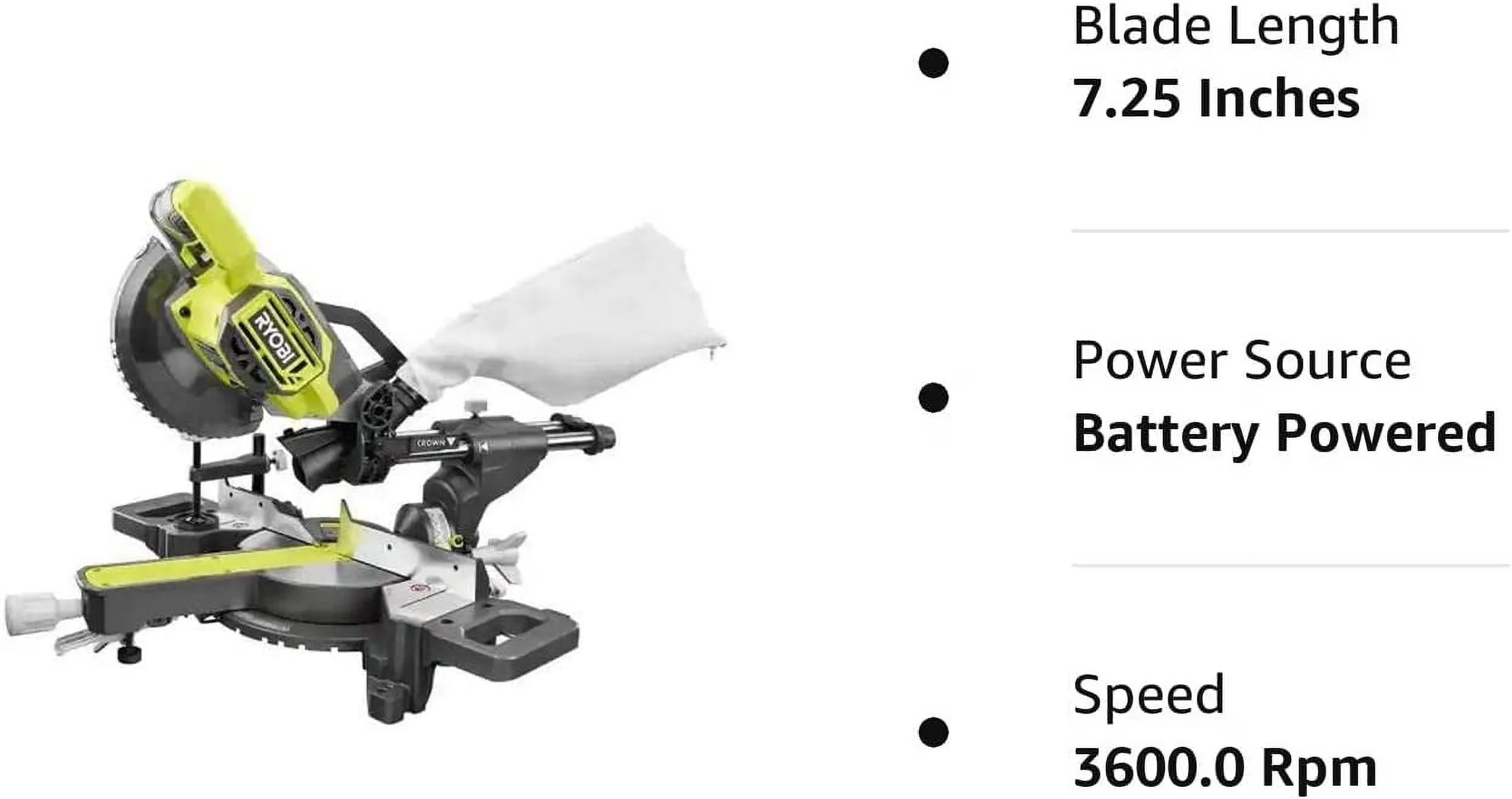 Power Saw Innovative with Battery, 18V, Adjustable - Satisfaction Guaranteed Model 98AC2D