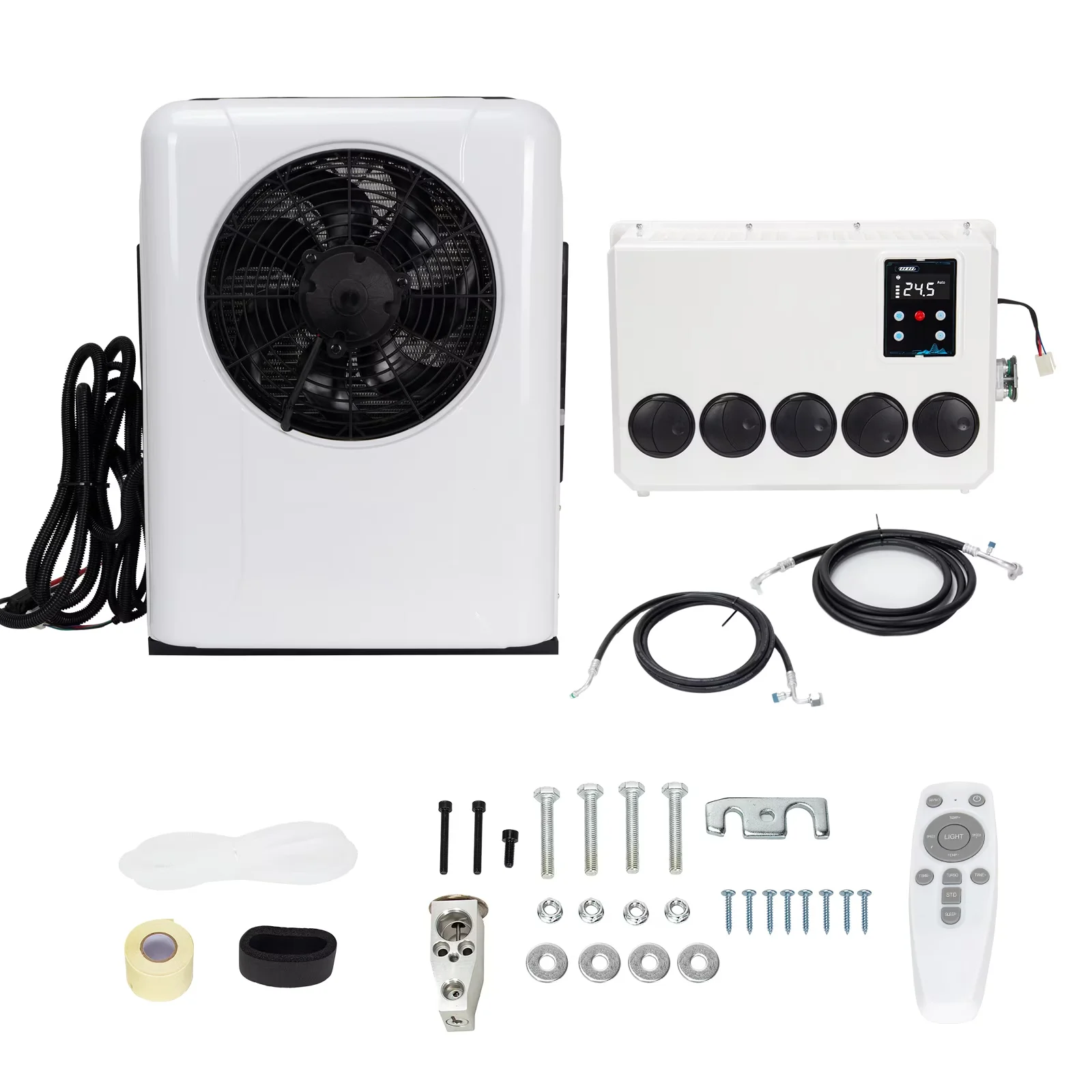 Stylish Air Conditioner with 12000 BTU, 12V, Energy Efficient - White for Rv Model AFE844