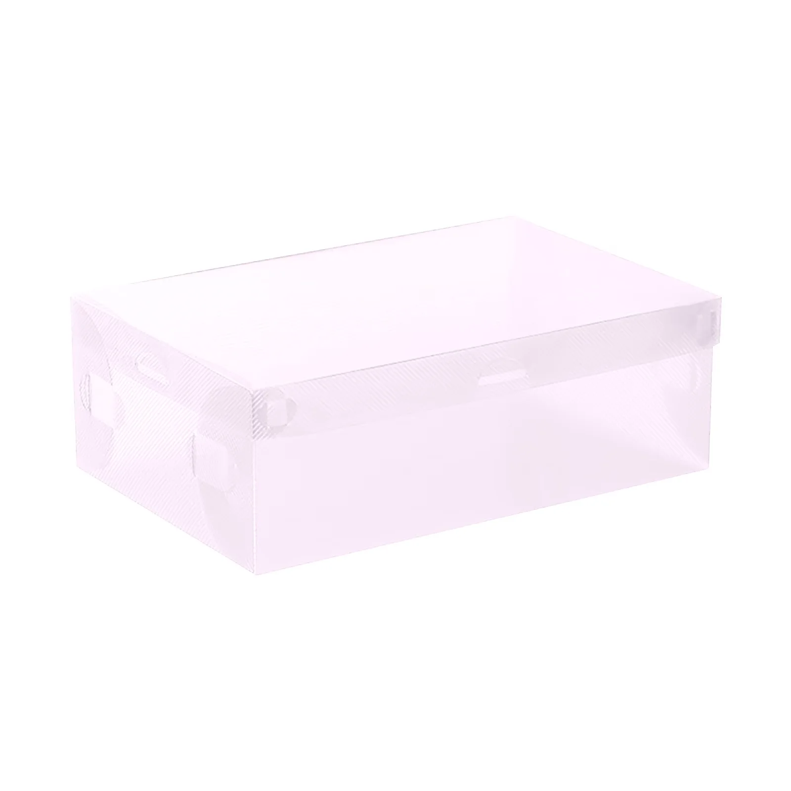 Garage Storage Supply Essential with Foldable Stackable Shoe Container, Transparent Durable Plastic Shoe Box, Plastic Shoe Box -... Model 8DBAB0