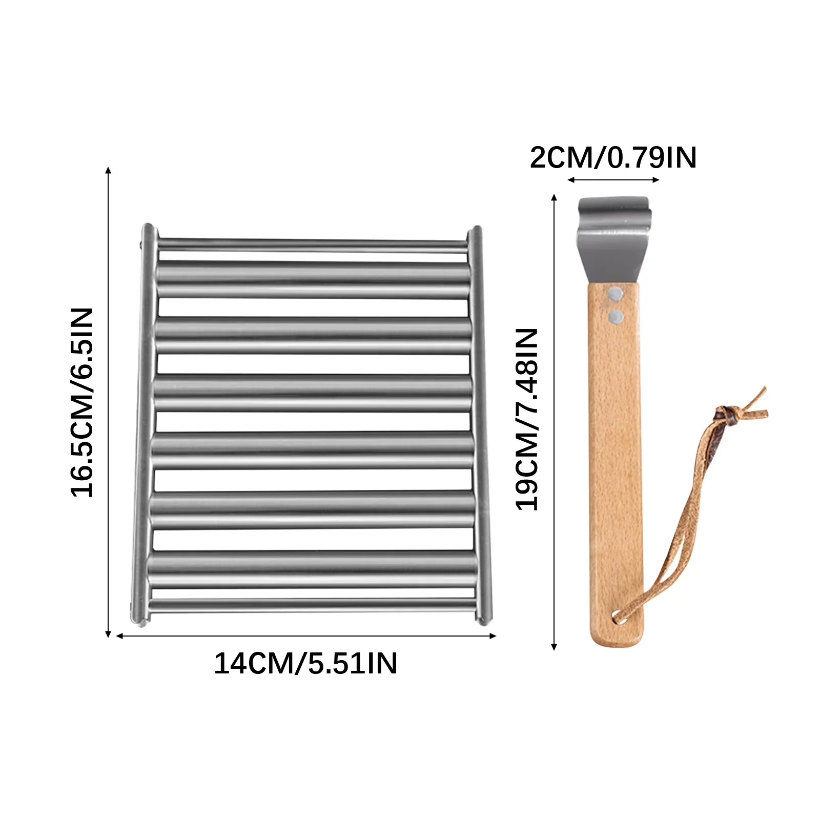 Reliable Combo Grill with Carrying Handles, Hot Dog Rack - Brown Metal Model 2990FC