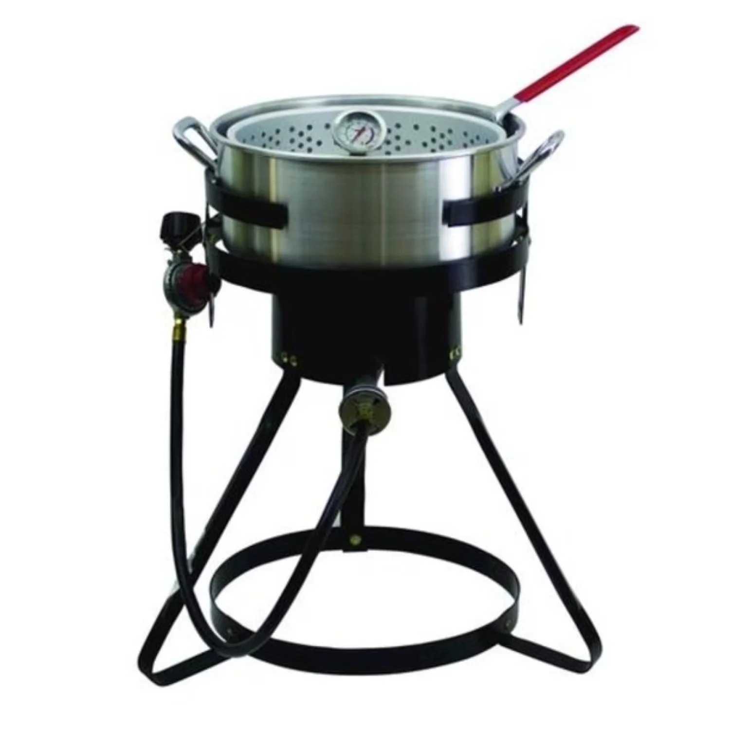 Outdoor Fryer Quality with Adjustable Regulator - Aluminum Multicolor Chard Model A8A208
