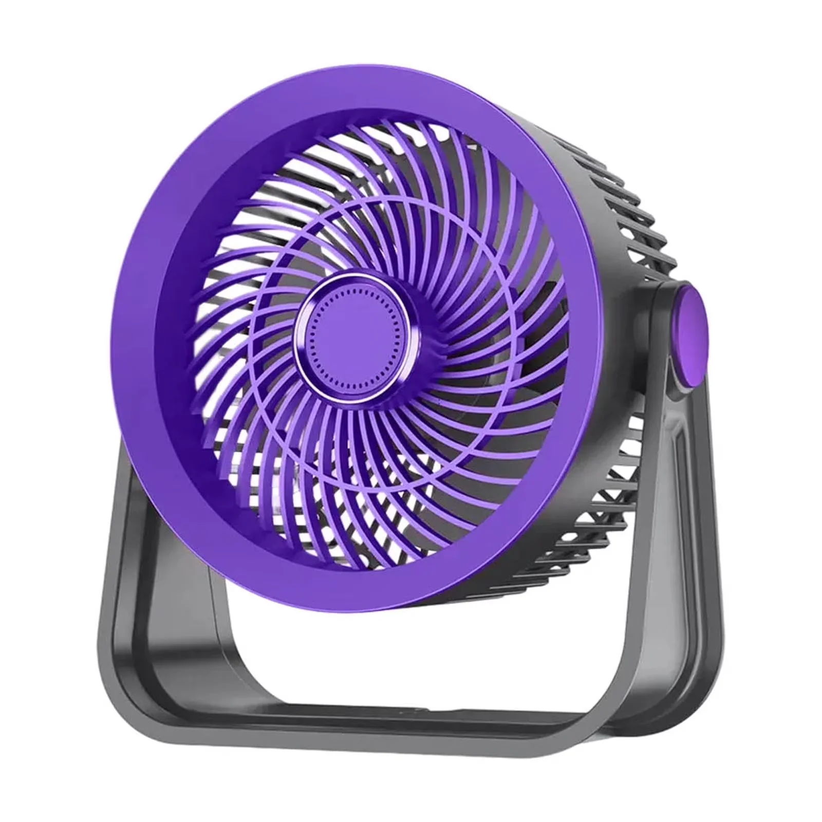 Quality Fans In Cooling with Battery, Desktop Fan, Desk Fan Table Fan - Purple Abs/Plastics for Bedroom, Dorm Model 48E116