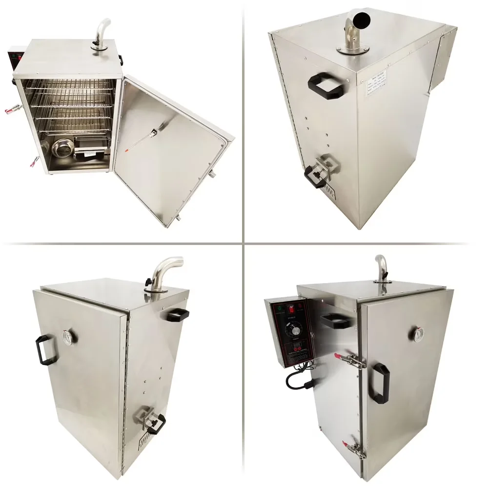 Essential Smoker with Digital Display, 5 Detachable Racks - Stainless Steel Silver Model 76CC50