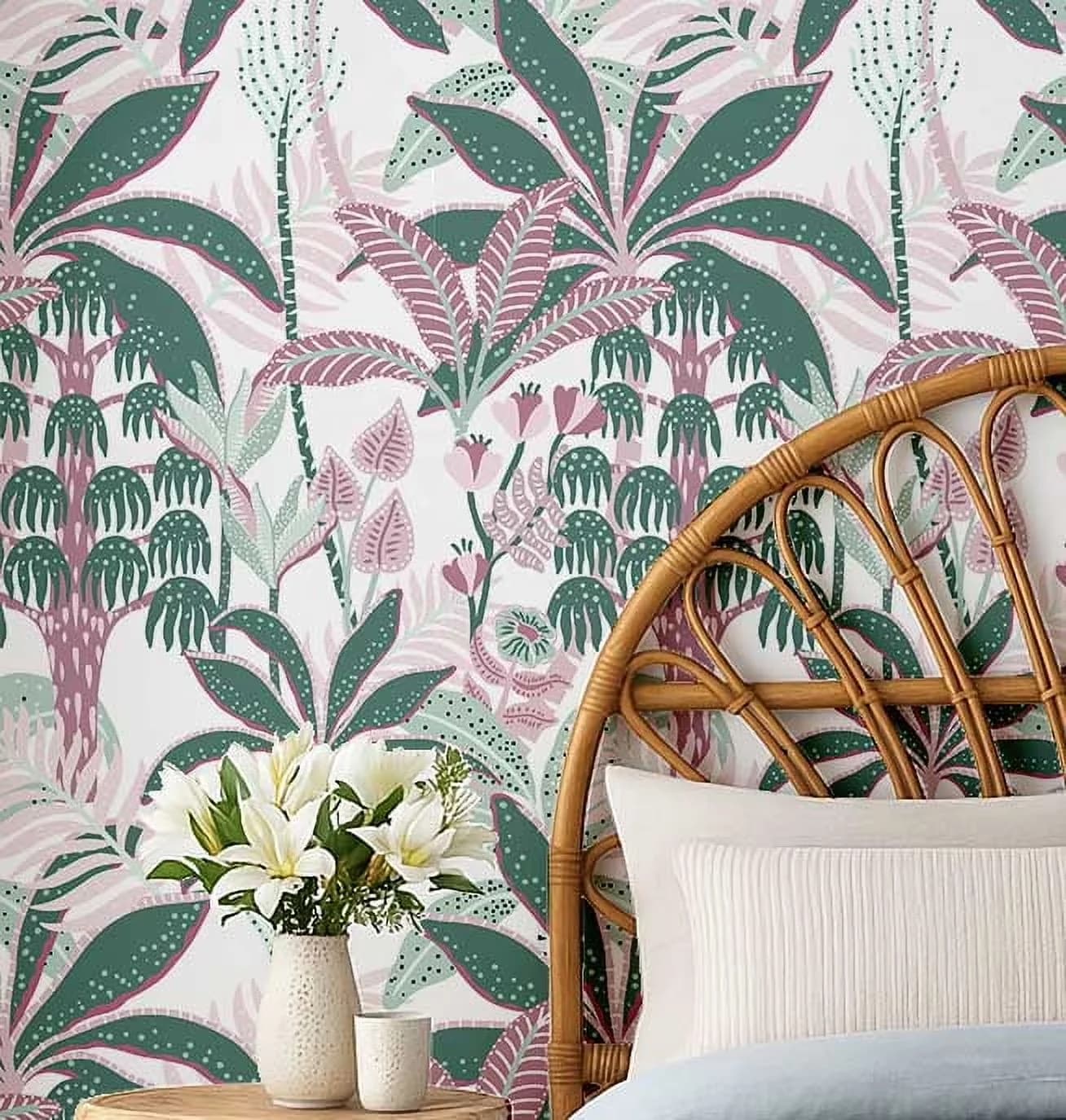 Versatile Wallpaper with Removable, Green Instant Wall Mural, Peel and Stick Walls Covering - Vinyl Green (Plain Vinyl) for Bathroom Model E820E7