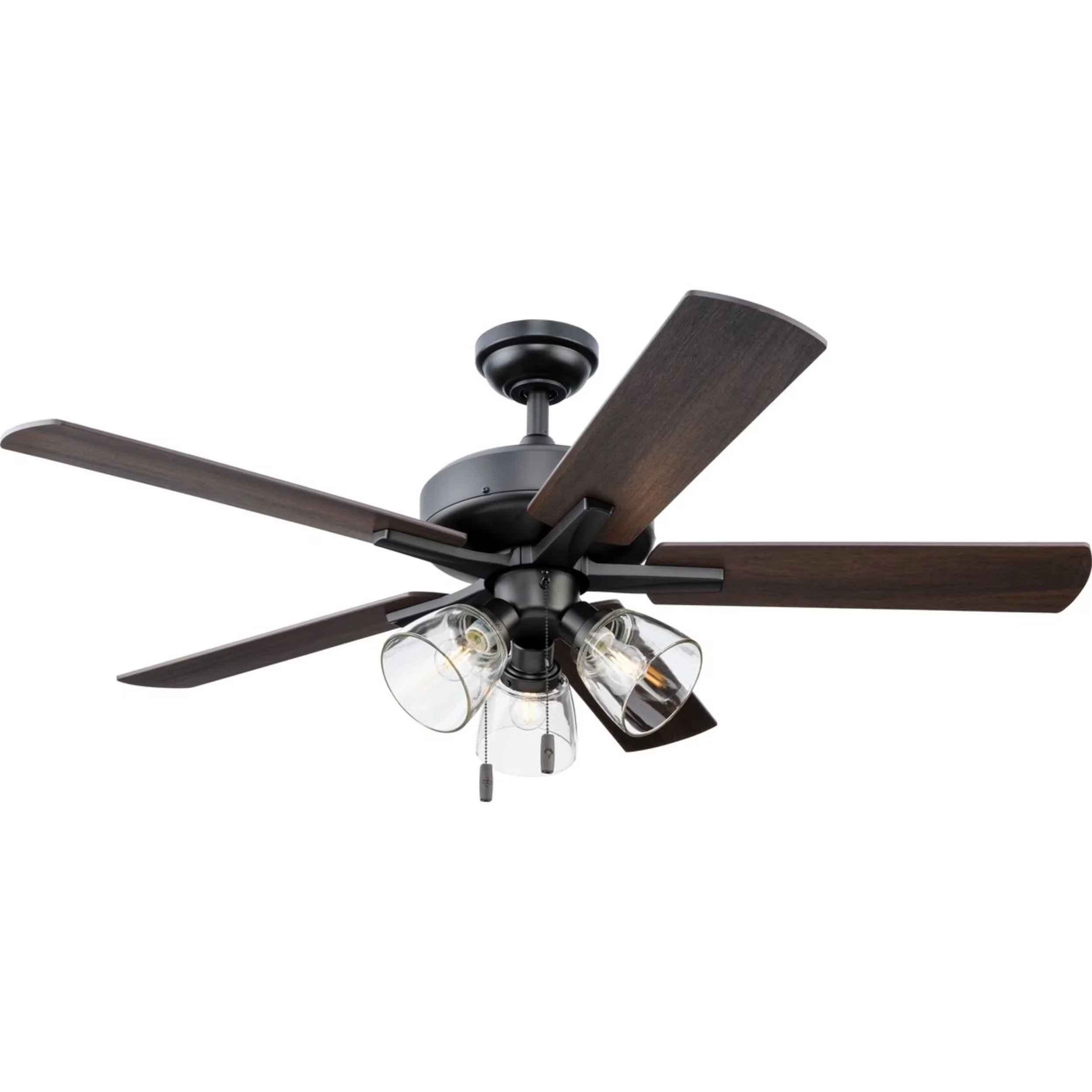 Modern Ceiling Fan with LED, Dimmable, Reverse Airflow - Bronze - Compact and Portable Model 3604D0