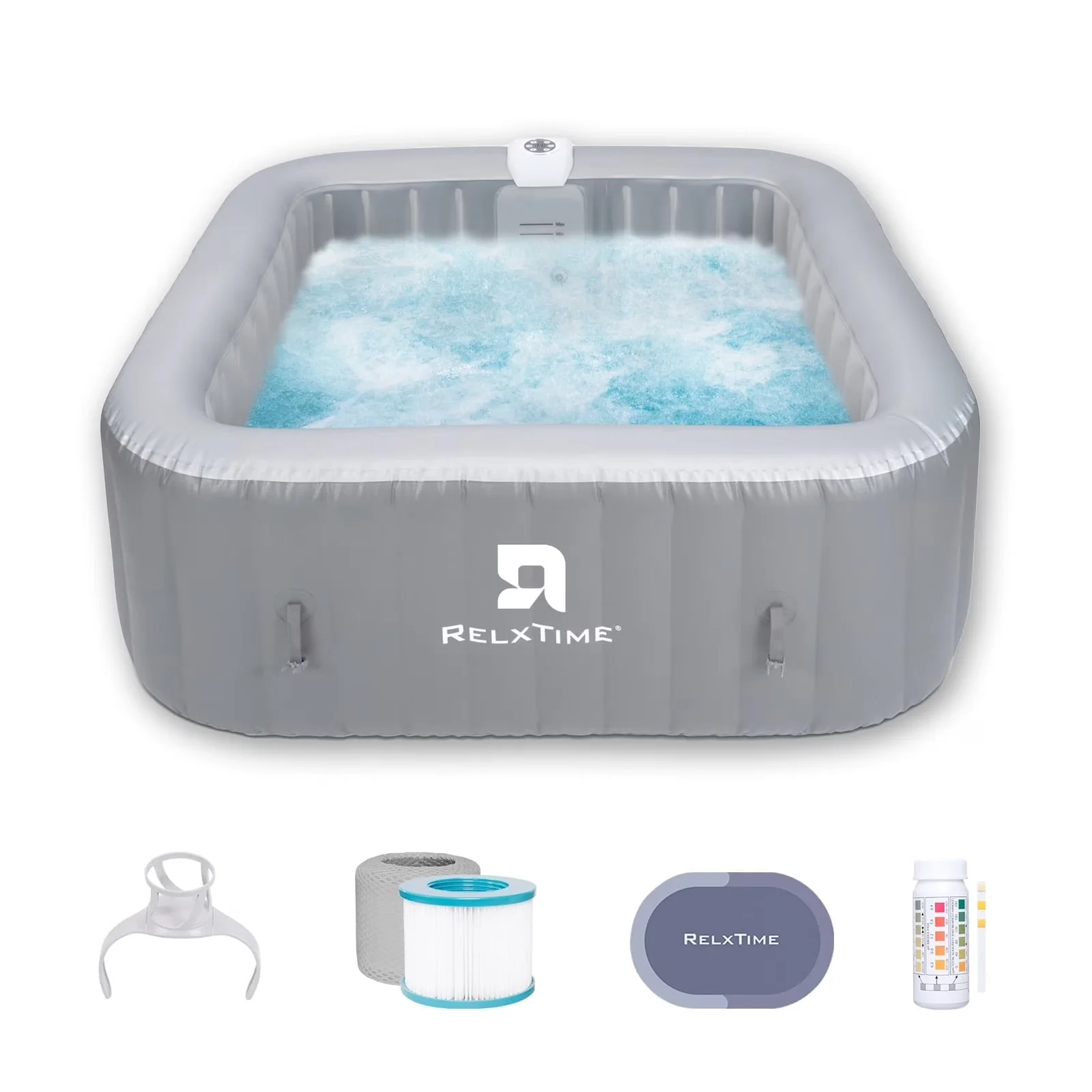 Classic Hot Tub with Energy Efficient, Inflatable, Portable Outdoor Spa - Model C21F5B