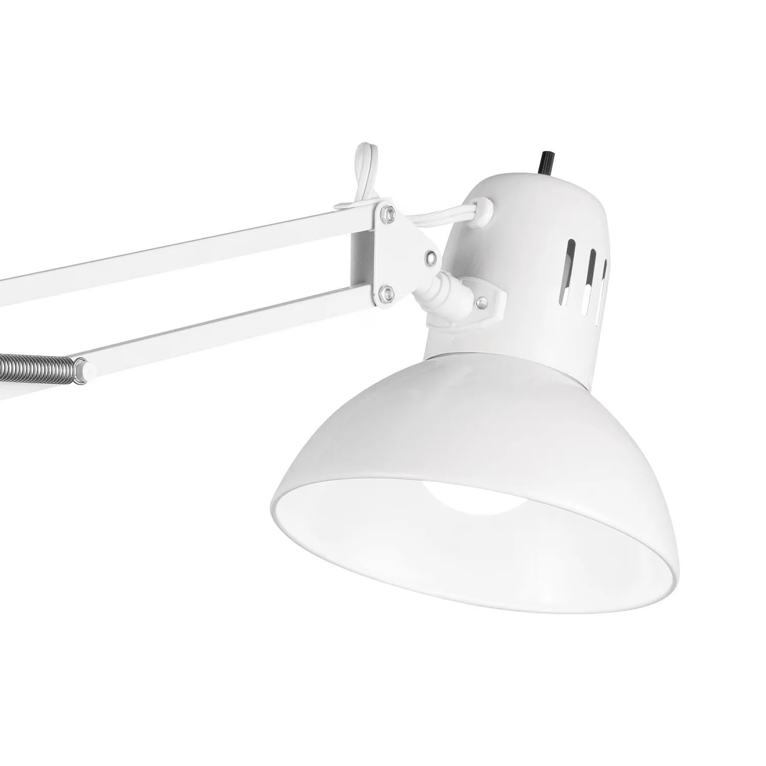 Modern Desk Lamp with LED, Adjustable Head, Modern - Metal White Glossy Model 5C28C8