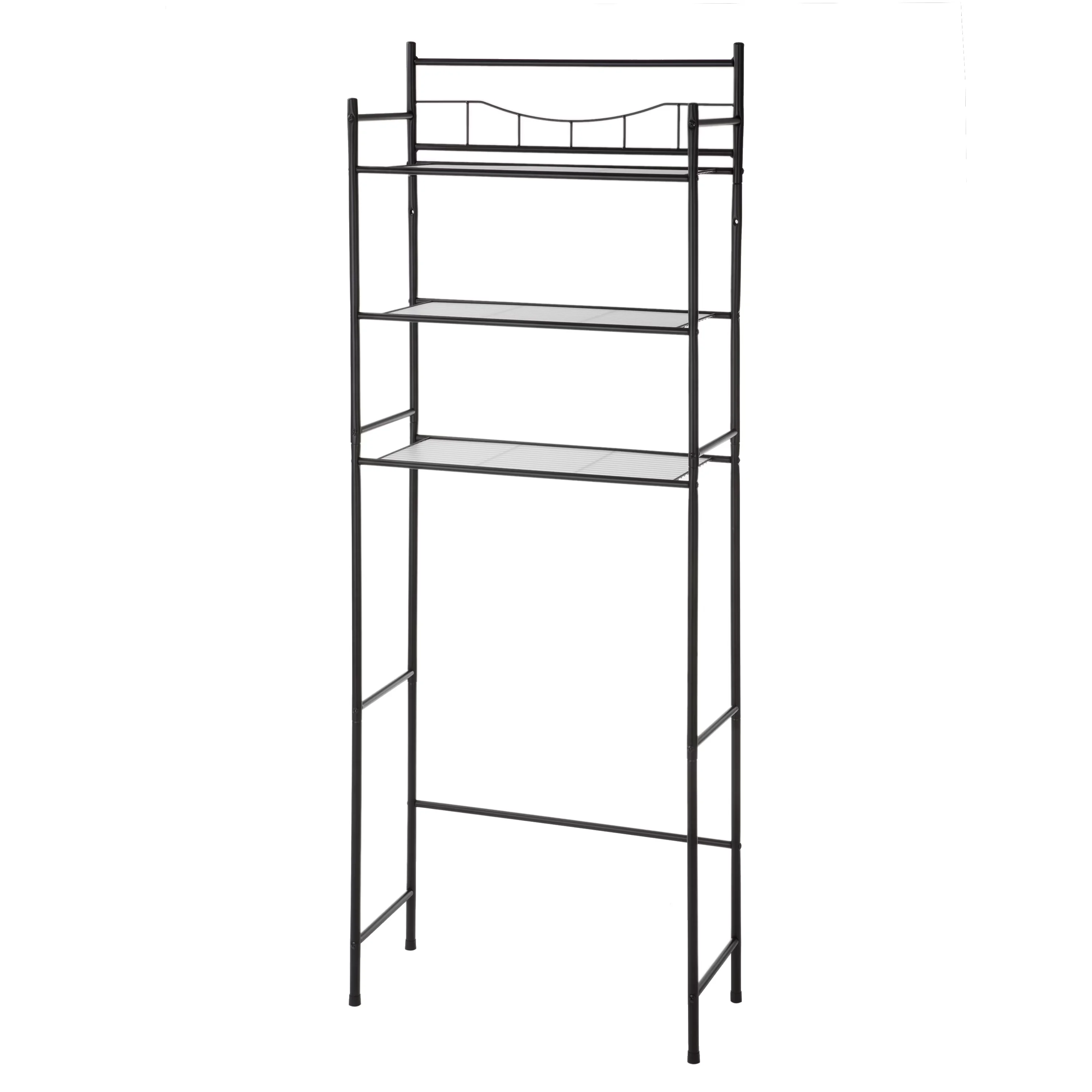 Modern Garage Storage Supply with Traditional, Bottom shelf is 35” from the floor, Dimensions: 22.83"L x 9.65"W x 59.75"H - Black Metal Model C22D32