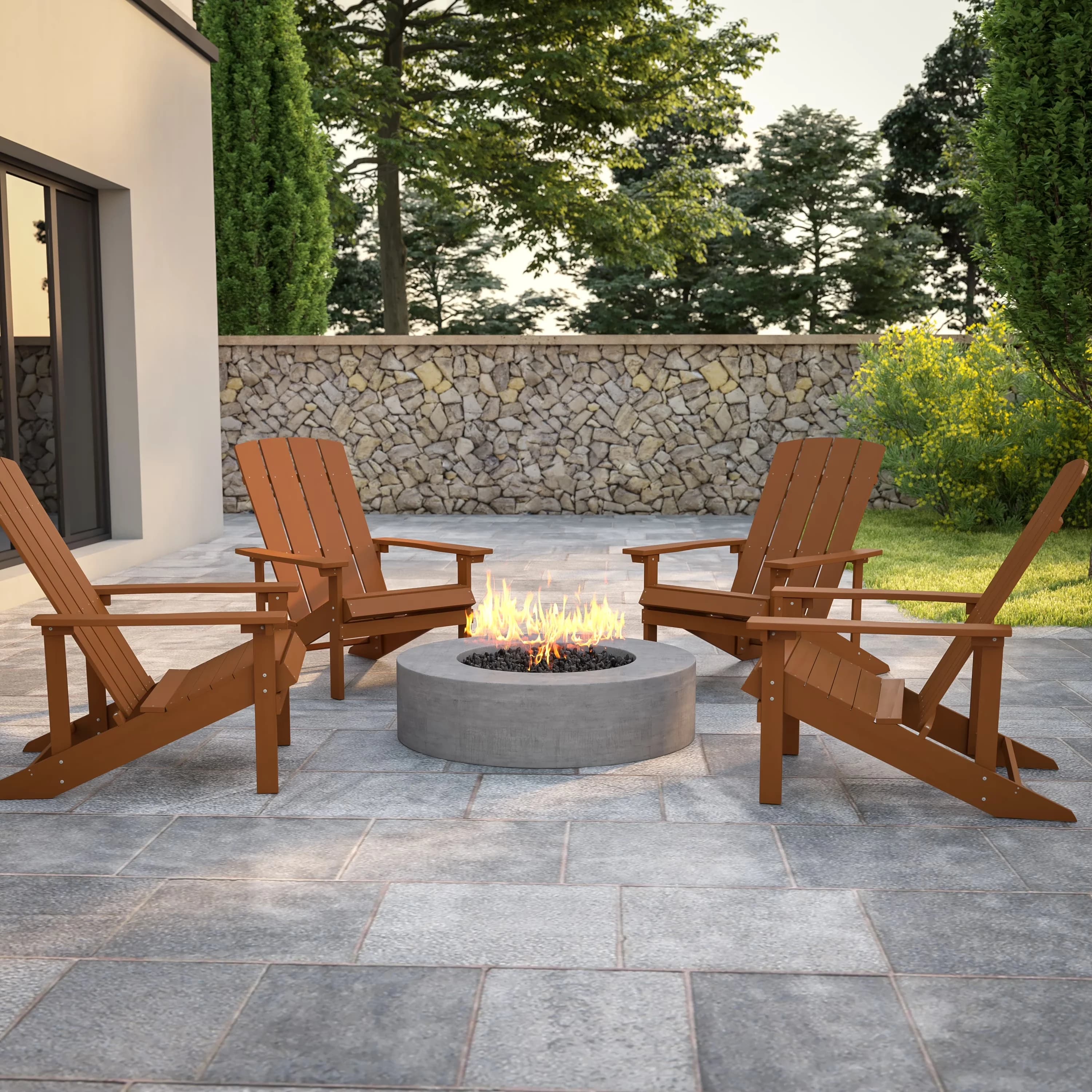Classic Patio Chair with Weather-Resistant, Arm Size: 3.5-5"W x 25.5"L - Polystyrene, Stainless Steel Model AEB215