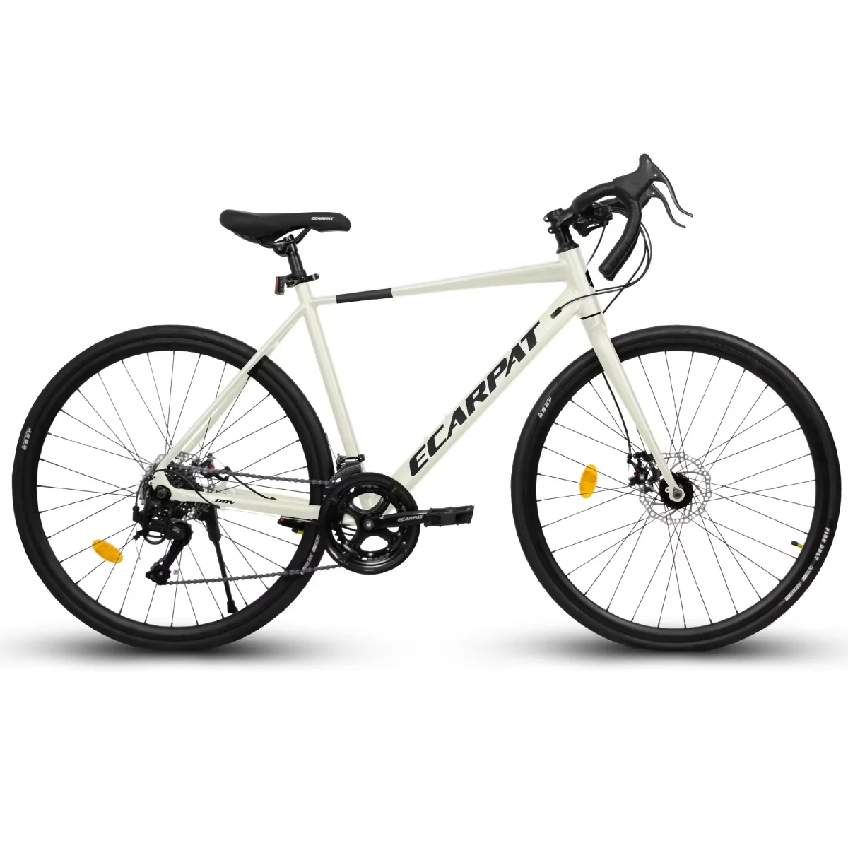 Innovative Road Bike with Lightweight Aluminum Frame, Disc Brakes, 16-Speed - Off-White Model 8B131D