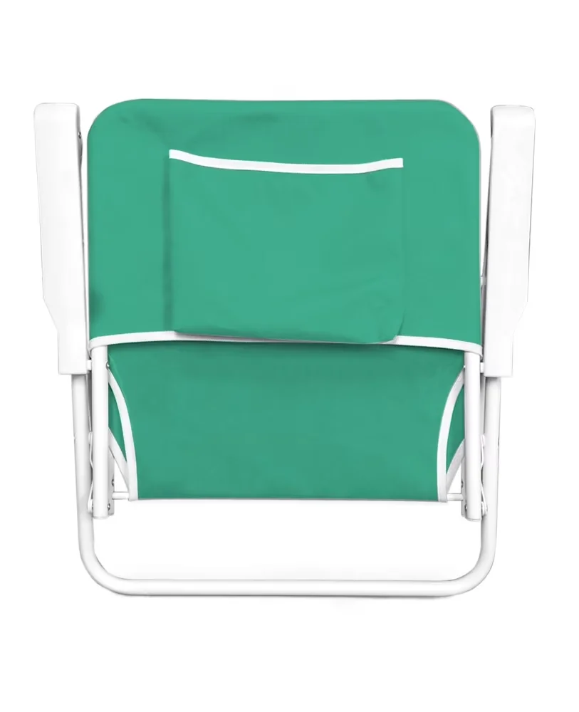 Beach Chair Durable with Folding, Weather-Resistant, Durable Steel Frame - 225lb Capacity - Polyester Model 2B57CE
