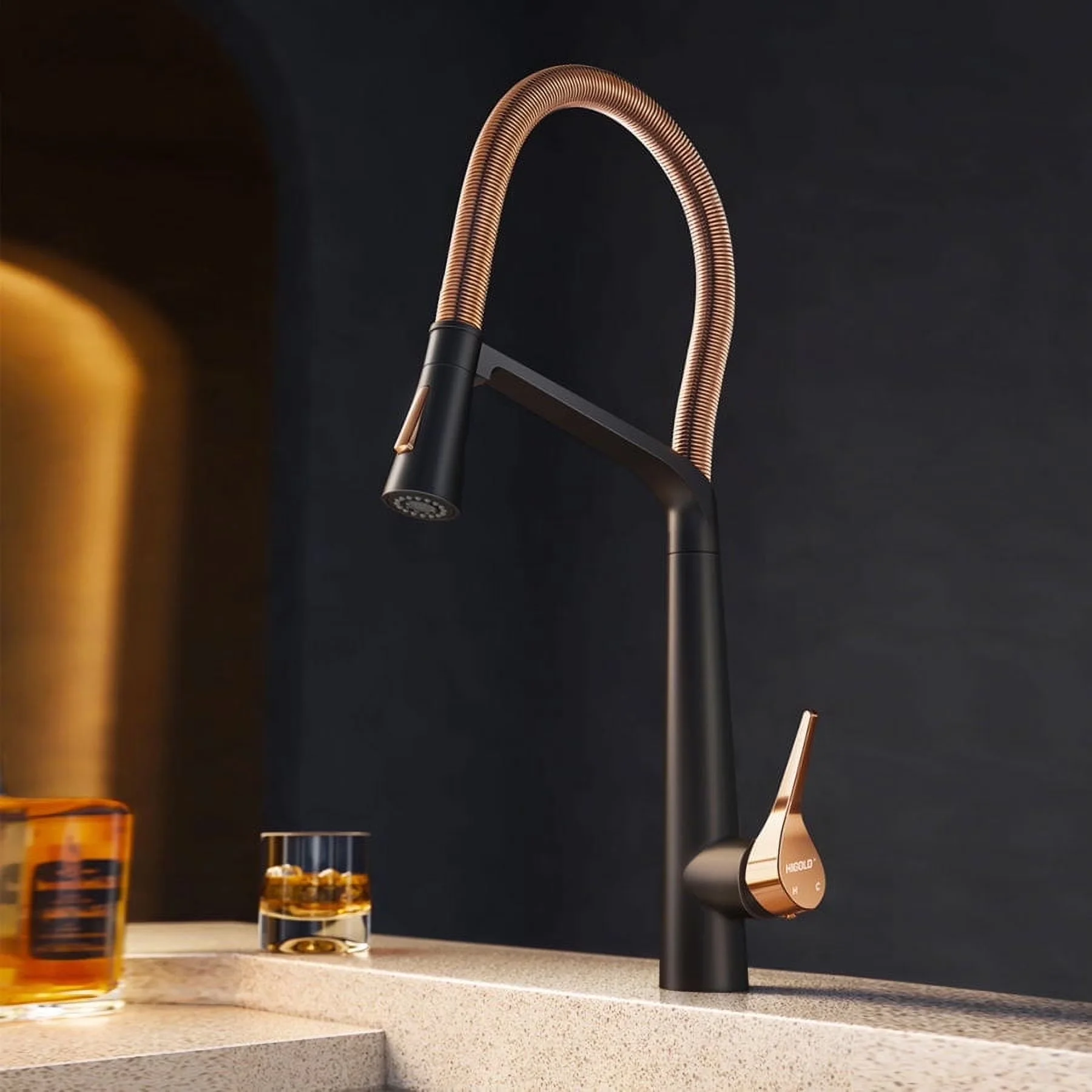 Innovative Kitchen Renovation with 360 Degree Swivel, Adjustable Stream - Stainless Steel, Copper, Zinc Gold Model AAFD67