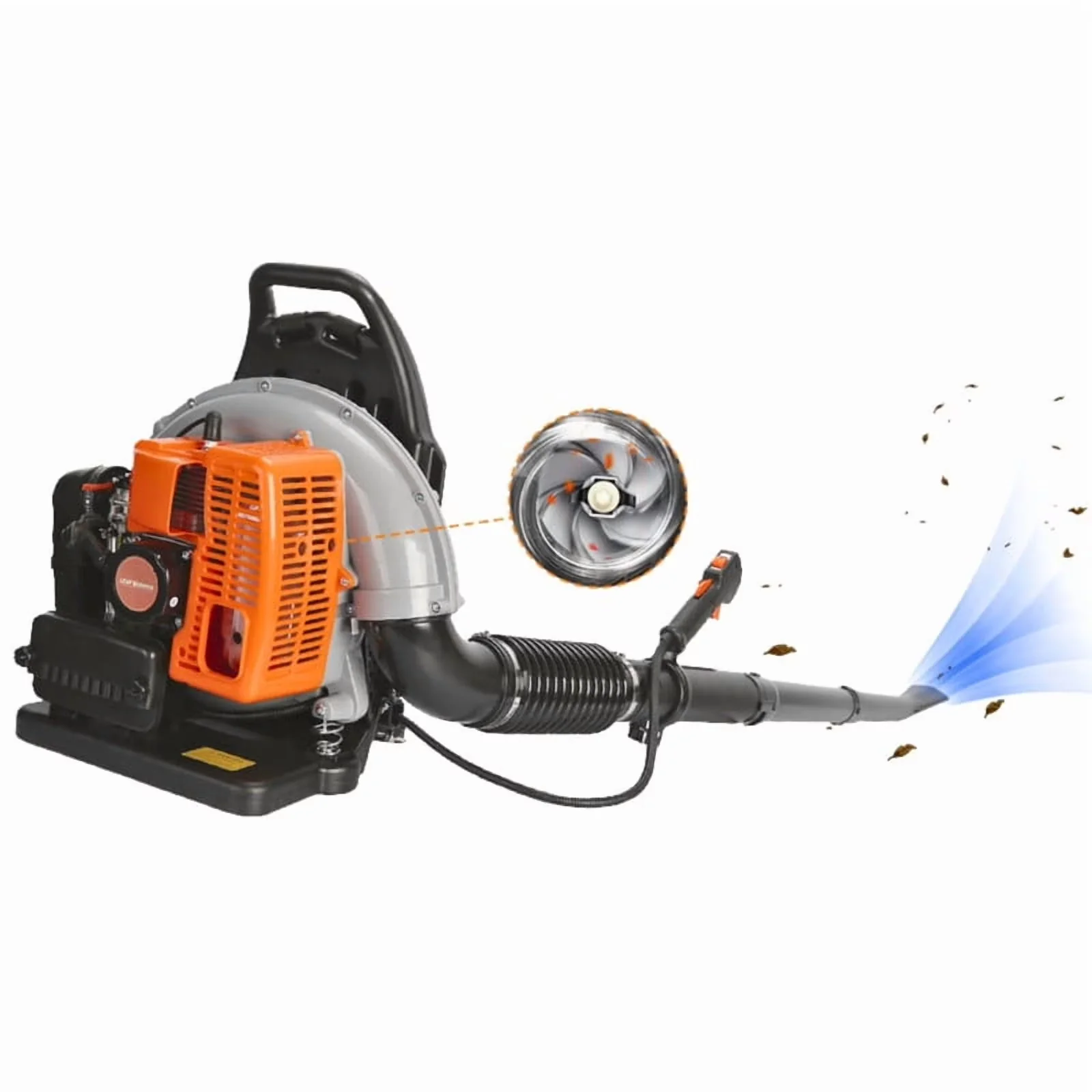 Stylish Leaf Blower with Fuel Tank, Grass Lawn Air Cooling Gasoline Grass - Model E91CE3