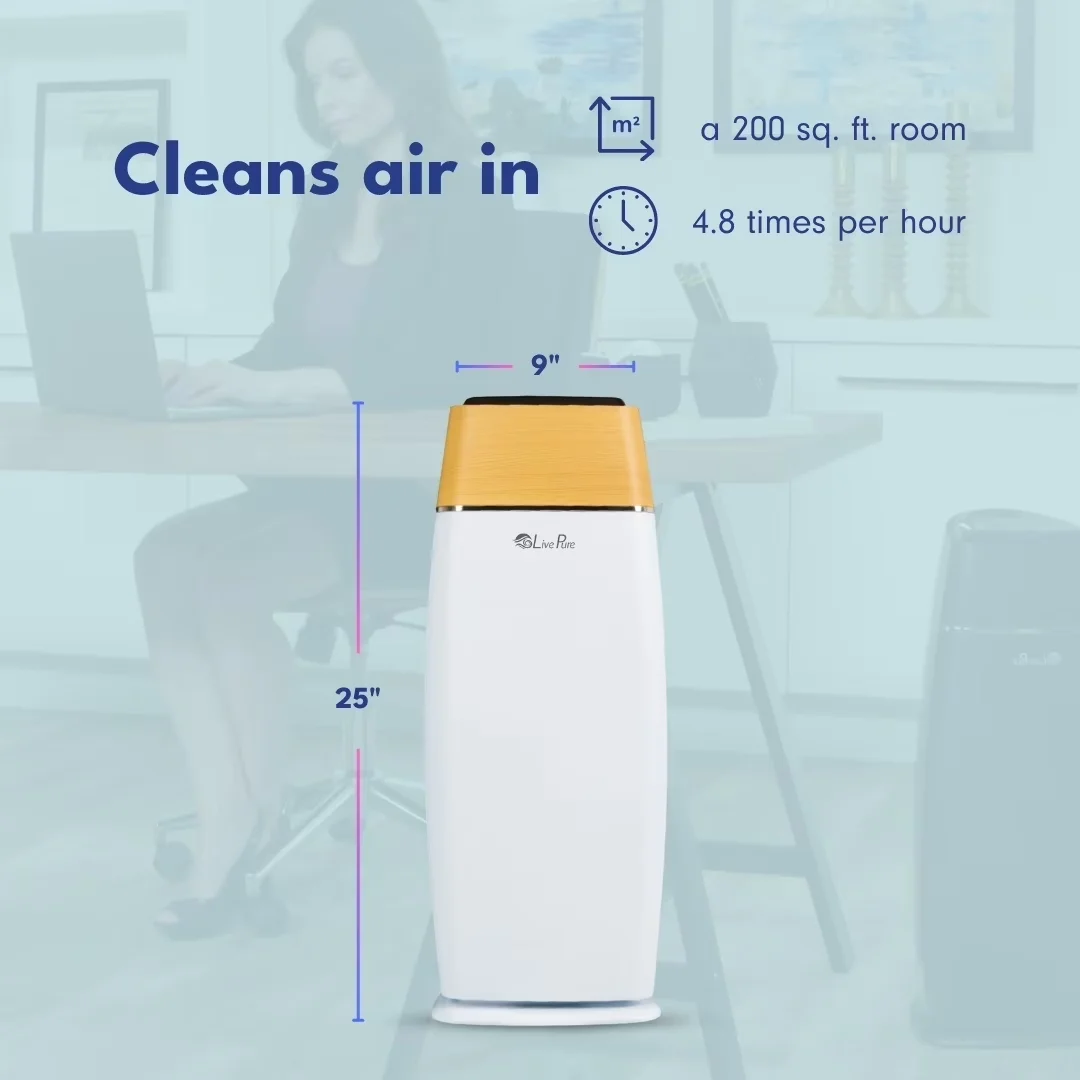 Air Purifier Quality with Filter Change Indicator, Sierra Series True HEPA Tall Tower - Model F13F0F