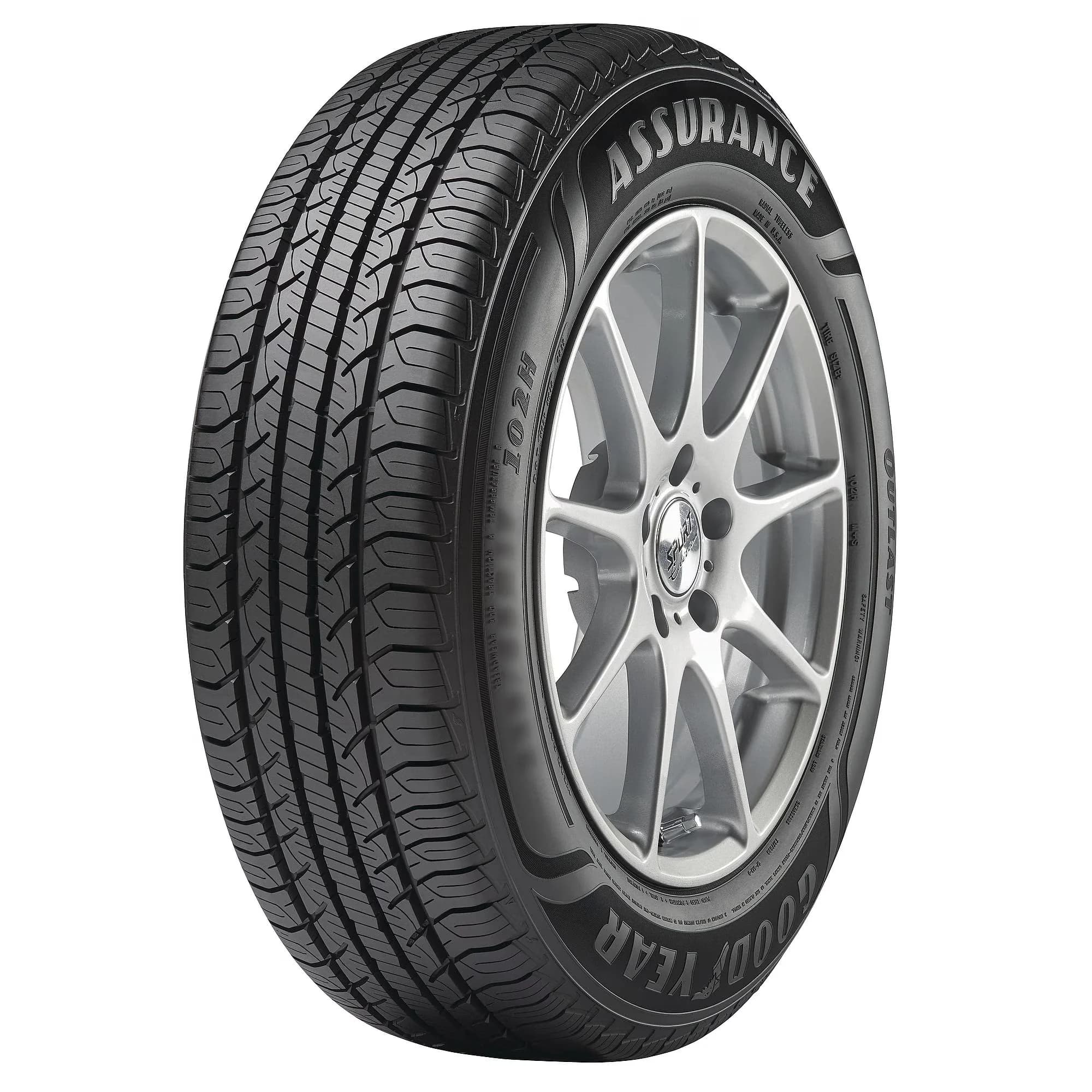 Compact Car Tire with Fits Multiple Makes And Models, Designed for use on passenger vehicles, Sidewall style: Black Sidewall - Model 9CDAEE