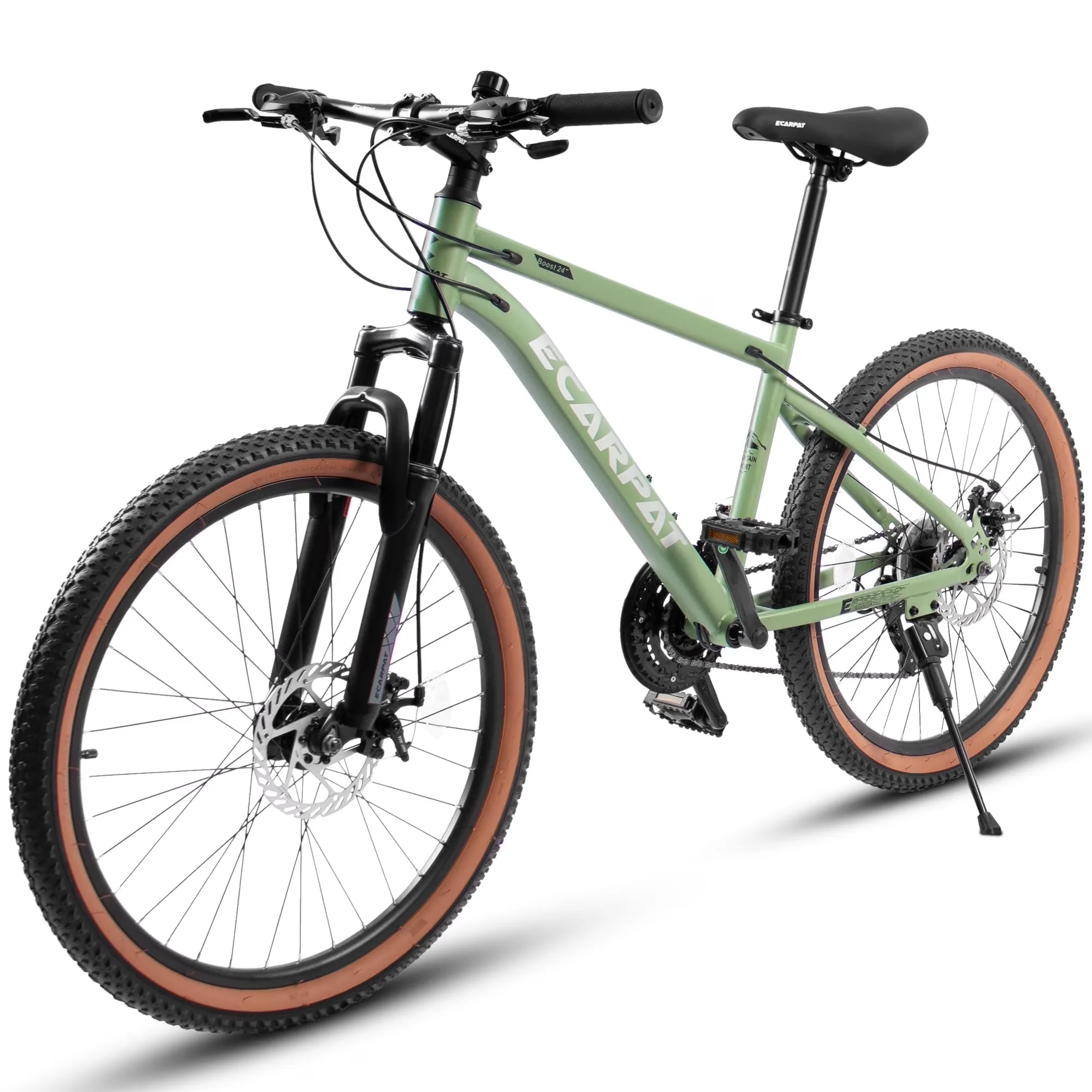 Professional Mountain Bike with Adjustable Height, 24 Inch - Green 21 - Premium Collection Model EF1897