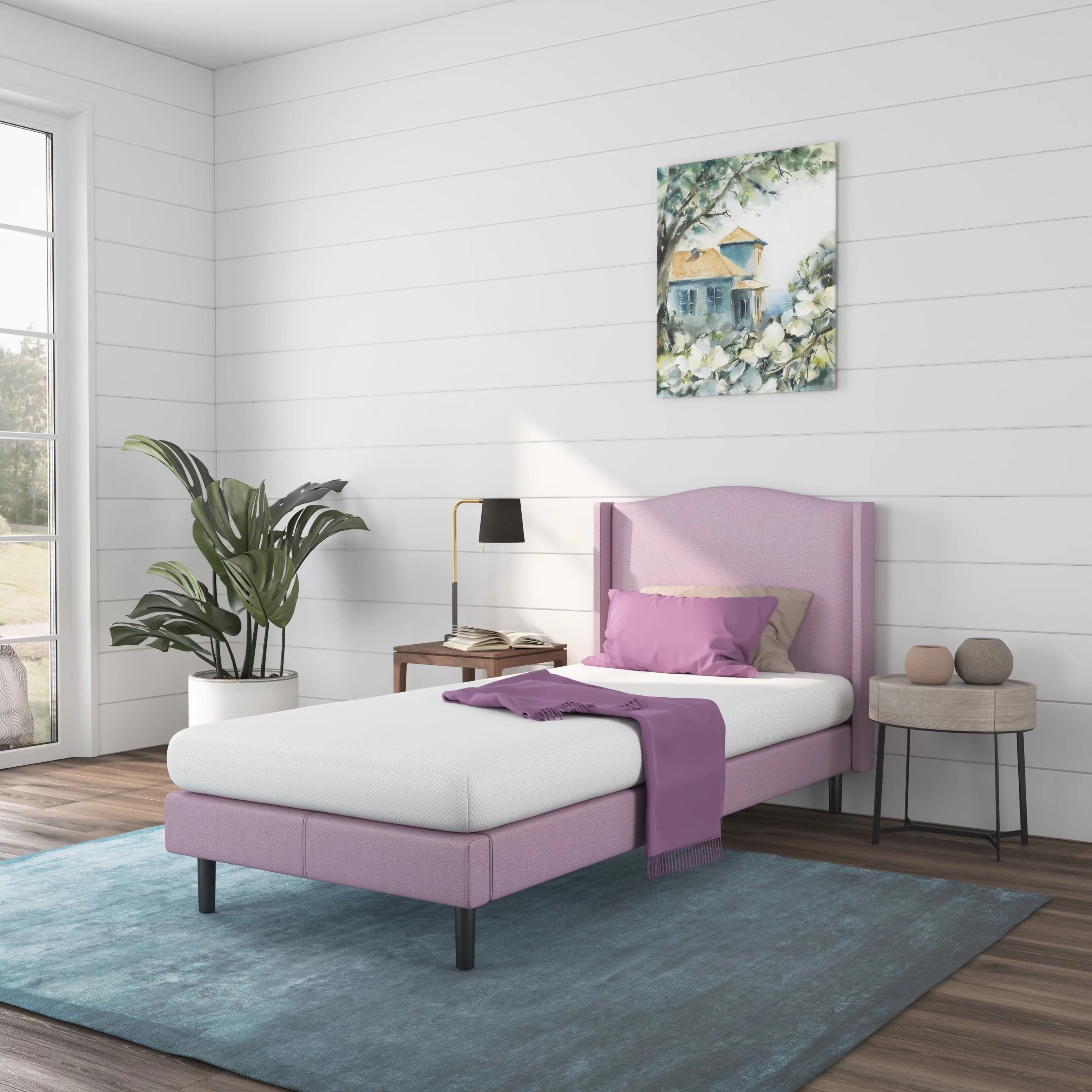 Durable Mattresses Accessory with Water-Resistant, White, Weight: 22lbs; - White Memory Foam Model 33354C