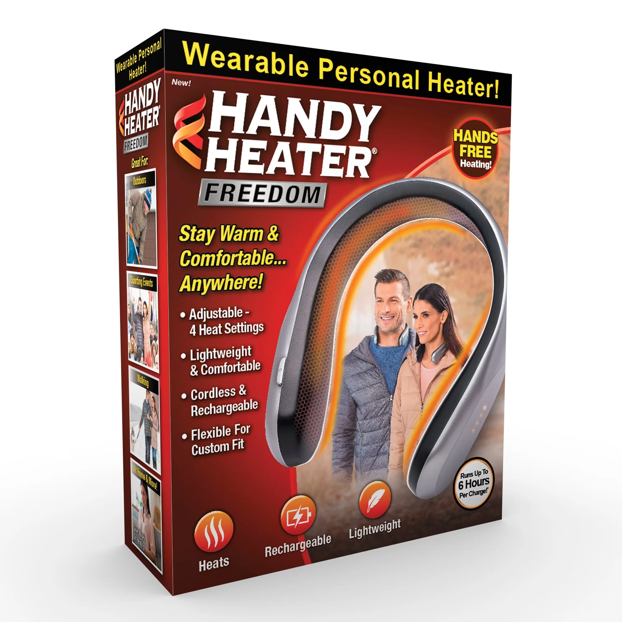 Essential Portable And Electric Space Heater with Battery, Adjustable, Freedom - Model 8F2F0F