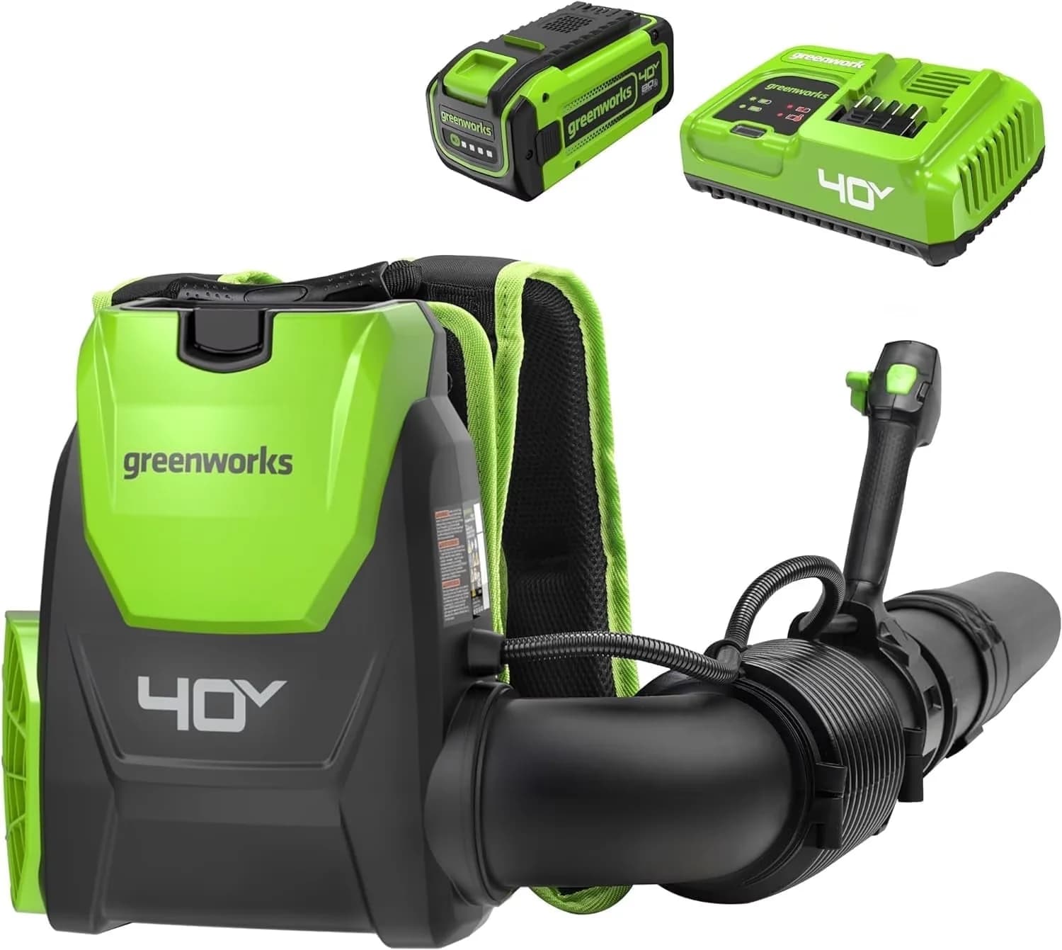 Professional Leaf Blower with Battery, 40V, 8.0Ah Battery and Charger Included - Model 4A148D