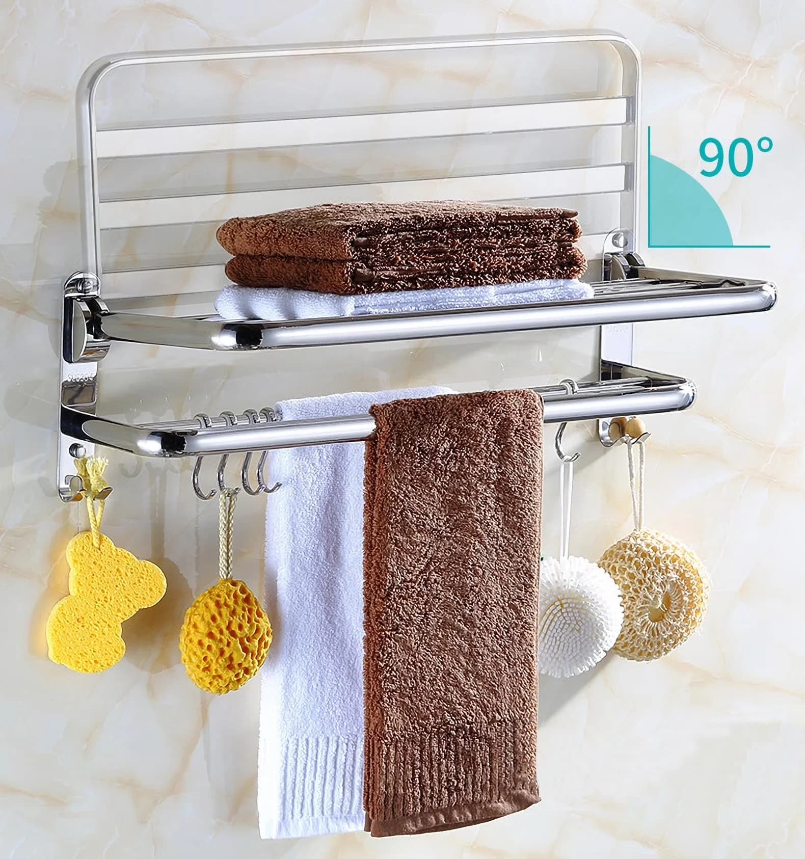 Hot Tub Durable with Foldable, Contemporary - 304 Stainless Brown for Bathroom Model 36ACD8