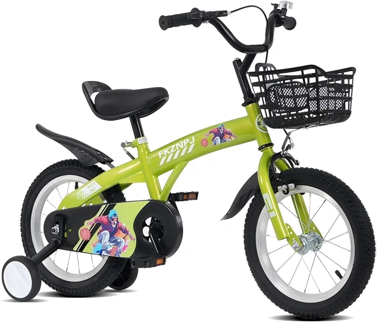 Versatile Mountain Bike with Adjustable Height, 16 20 inch Toddlers Bicycles Kids - Green Model 550C39