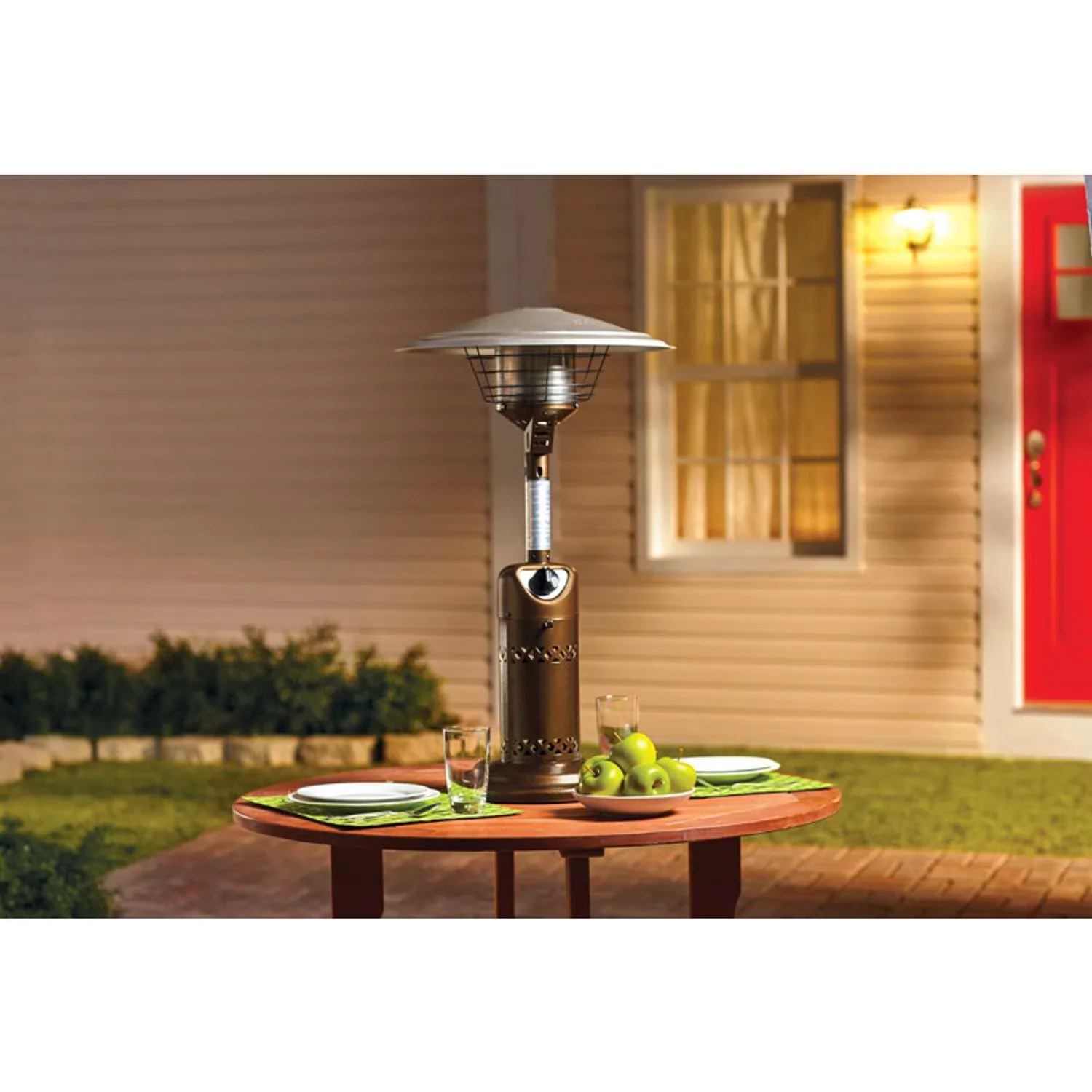 Compact Outdoor Heating with 11000 BTU, Portable - Bronze Propane - Contemporary Style Model 2C2A17