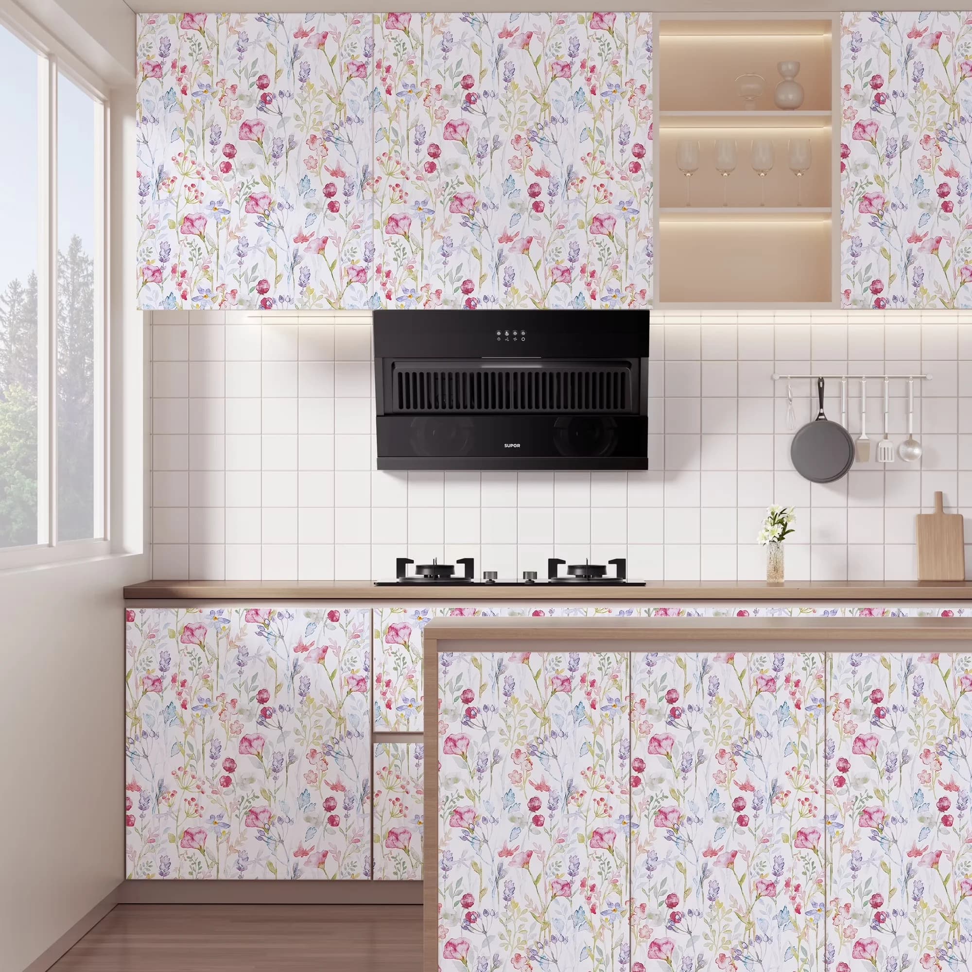 Reliable Wallpaper with Durable, Removable, Waterproof - White Pvc for Bedroom Model BAF3F0