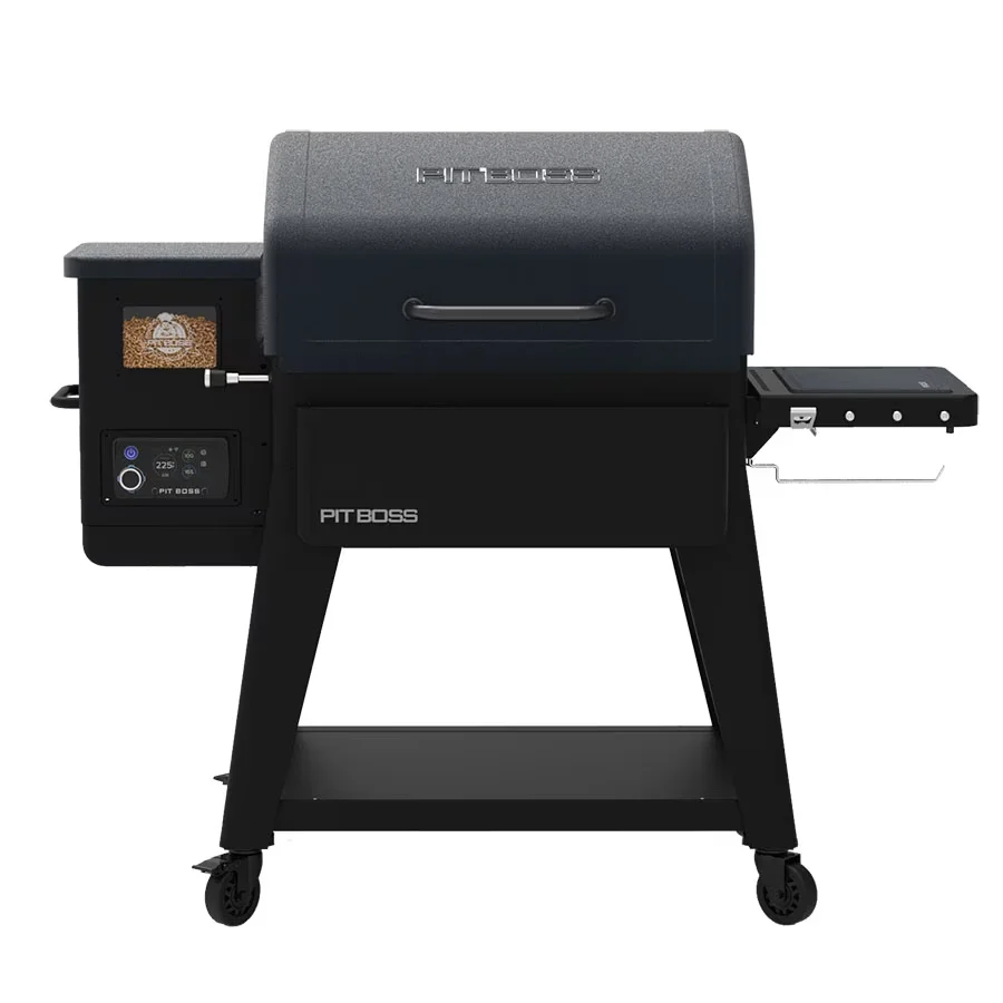 Smoker Reliable with Heat Thermometer, Storage Rack, Bluetooth Enabled - Black Heavy Duty Steel Model AA79E2