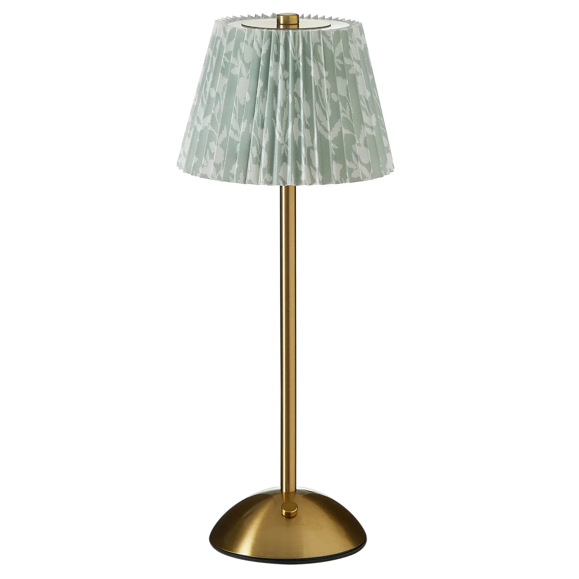 Premium Lamp with LED, Battery, Accent Lamps - Green Metal - Ergonomic Design Model 137E64